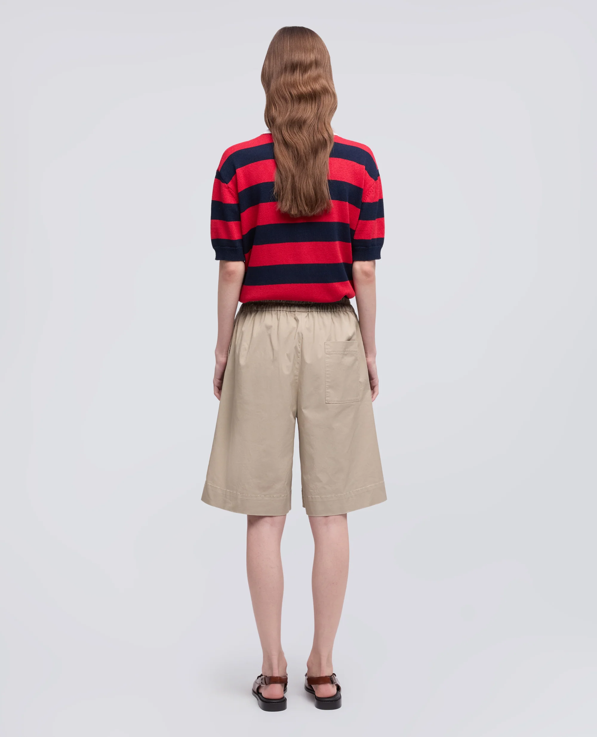 BERMUDA IN TWILL DI COTONE STRETCH - COLONIALE - Image 3