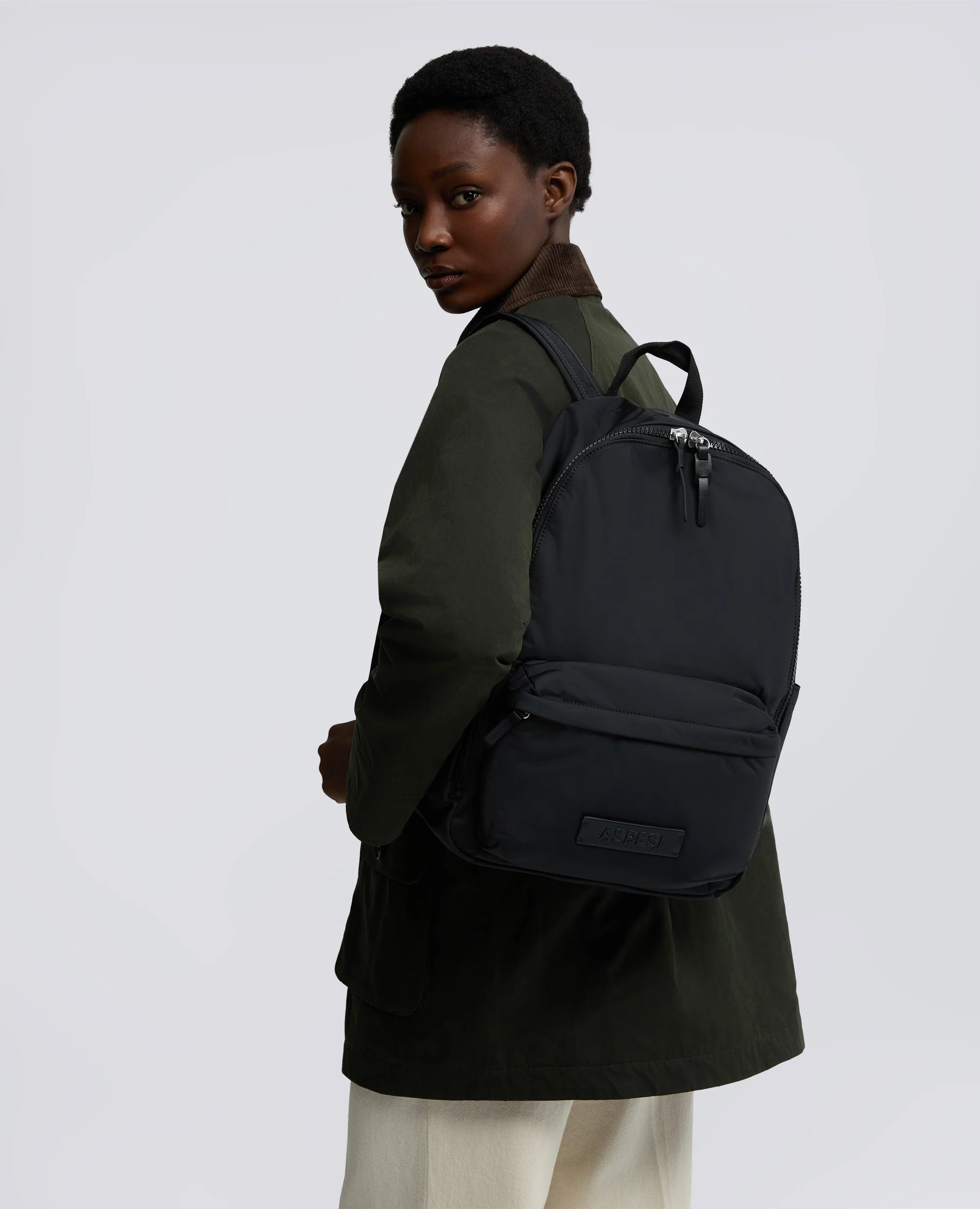ZAINO IN NYLON RICICLATO - NERO - Image 3