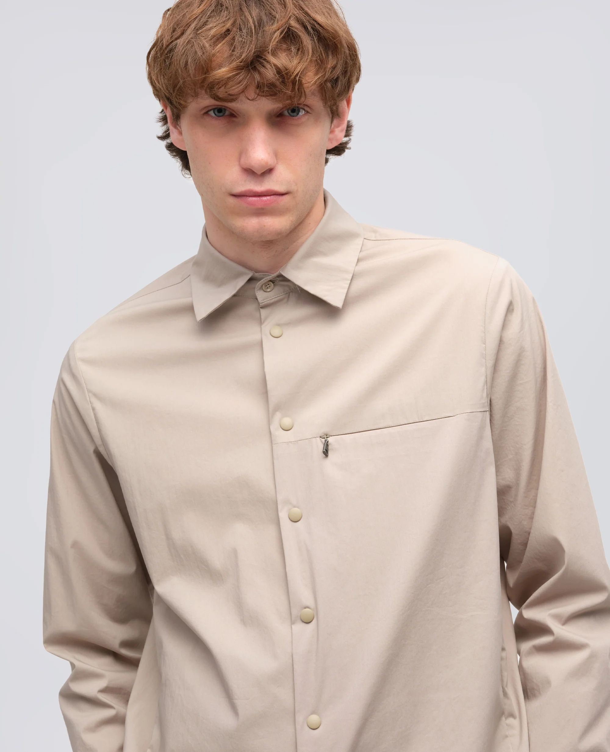 CAMICIA IN POPELINE COTONE-NYLON STRETCH - COLONIALE - Image 4