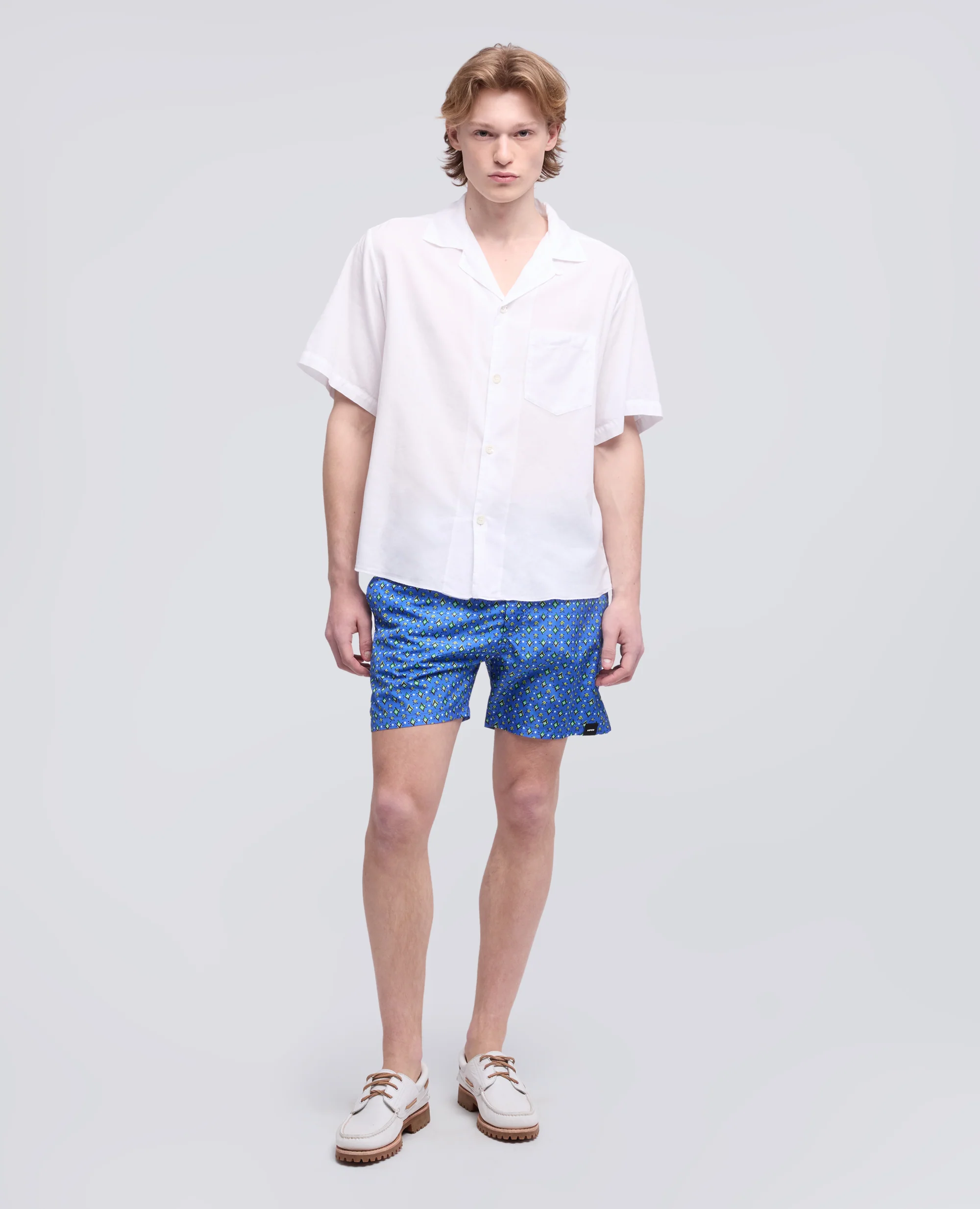 CAMICIA BOWLING IN VOILE DI COTONE - BIANCO - Image 2