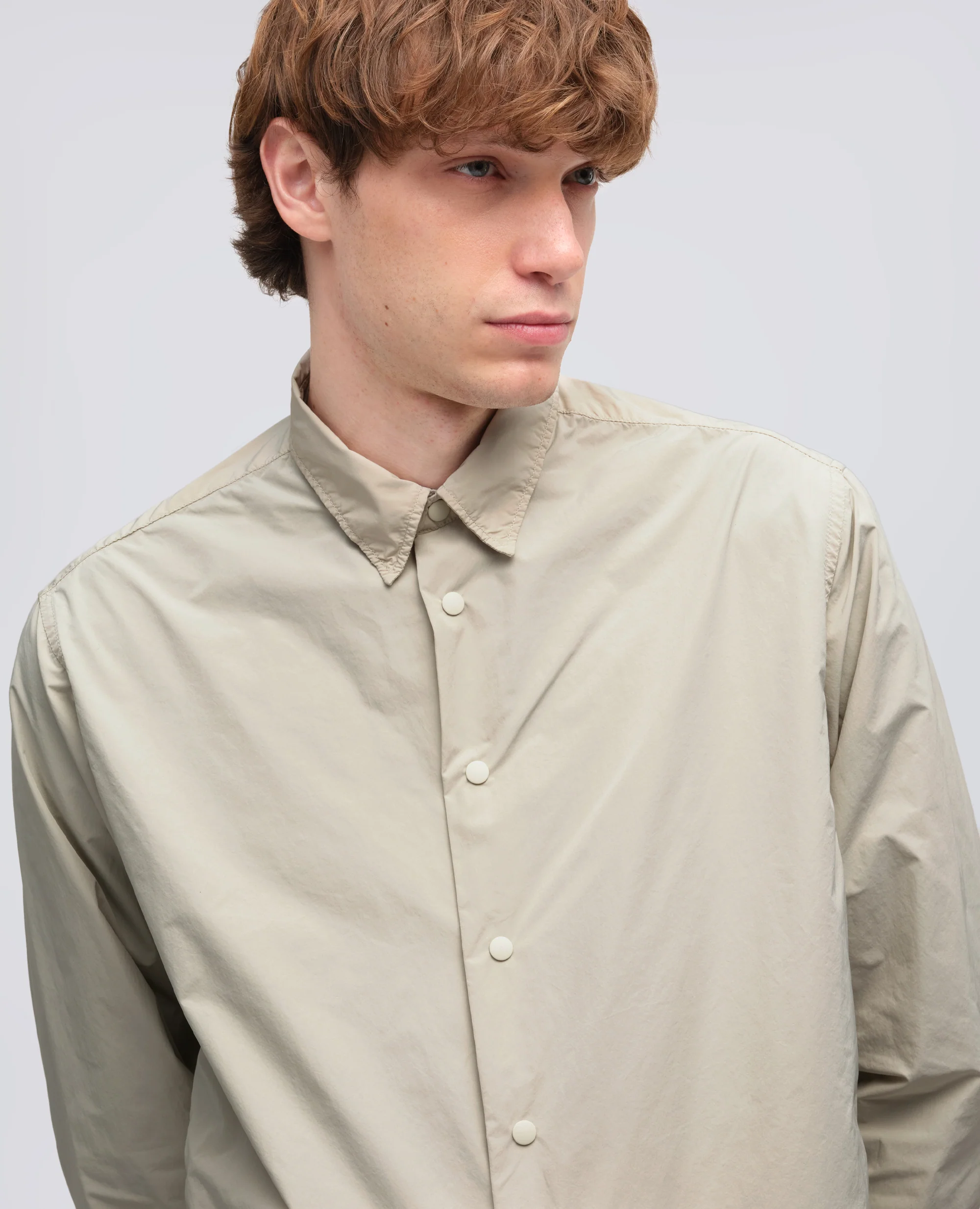 CAMICIA IN POLIESTERE E NYLON WATER REPELLENT - SASSO - Image 4