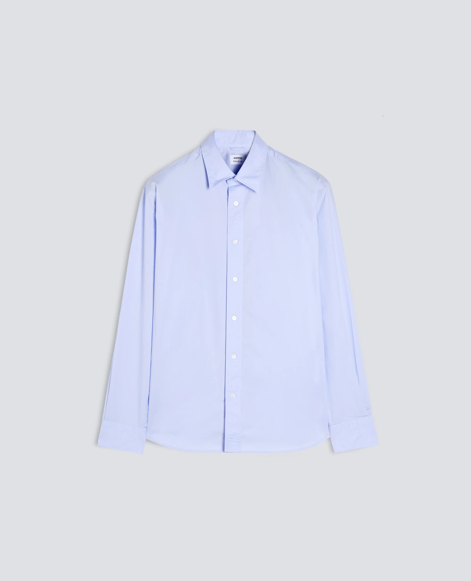 CAMICIA FRED IN POPELINE DI COTONE - AZZURRO