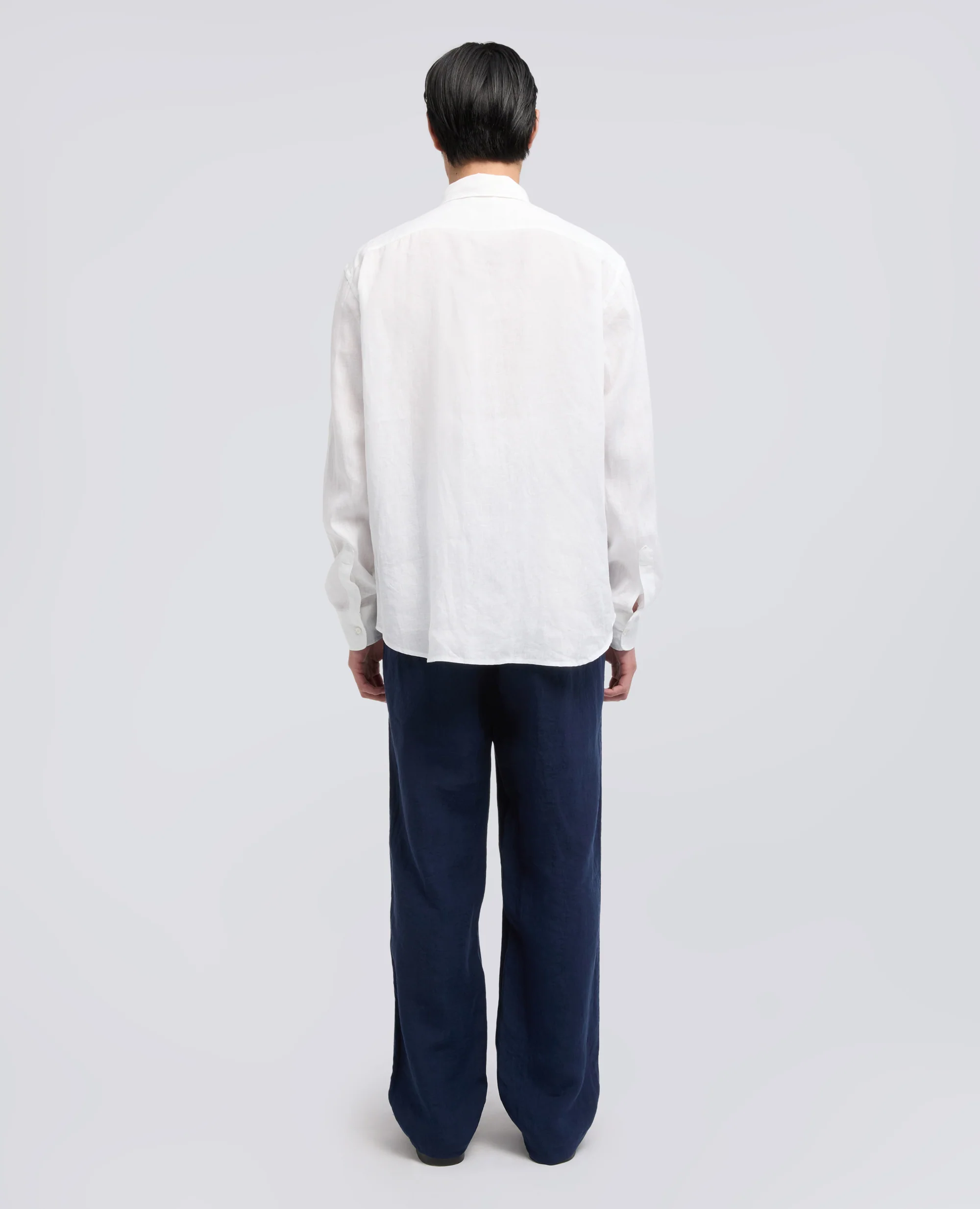 CAMICIA IN LINO LEGGERO - BIANCO - Image 3