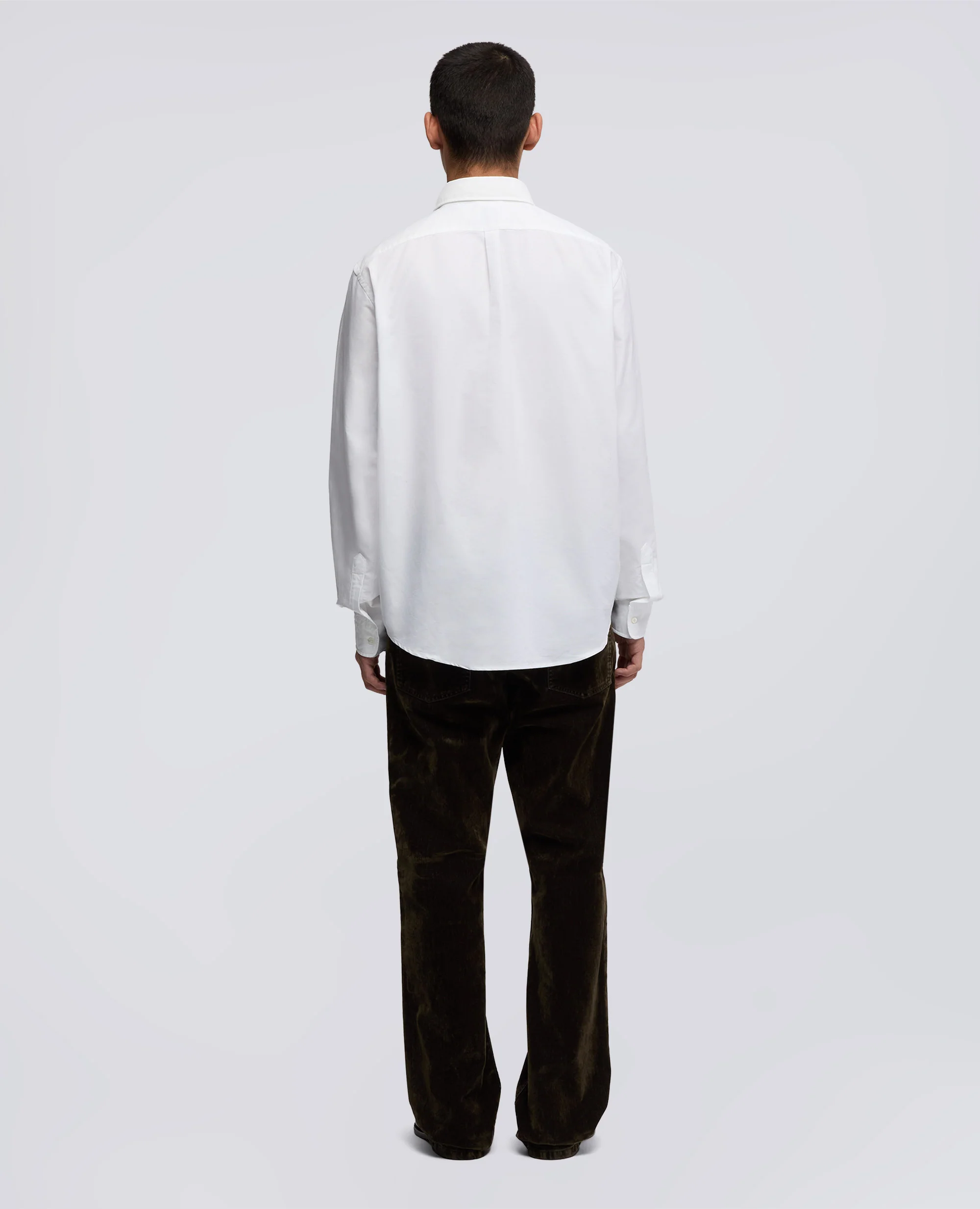 CAMICIA IN COTONE OXFORD CON COLLO BUTTON DOWN - BIANCO - Image 3
