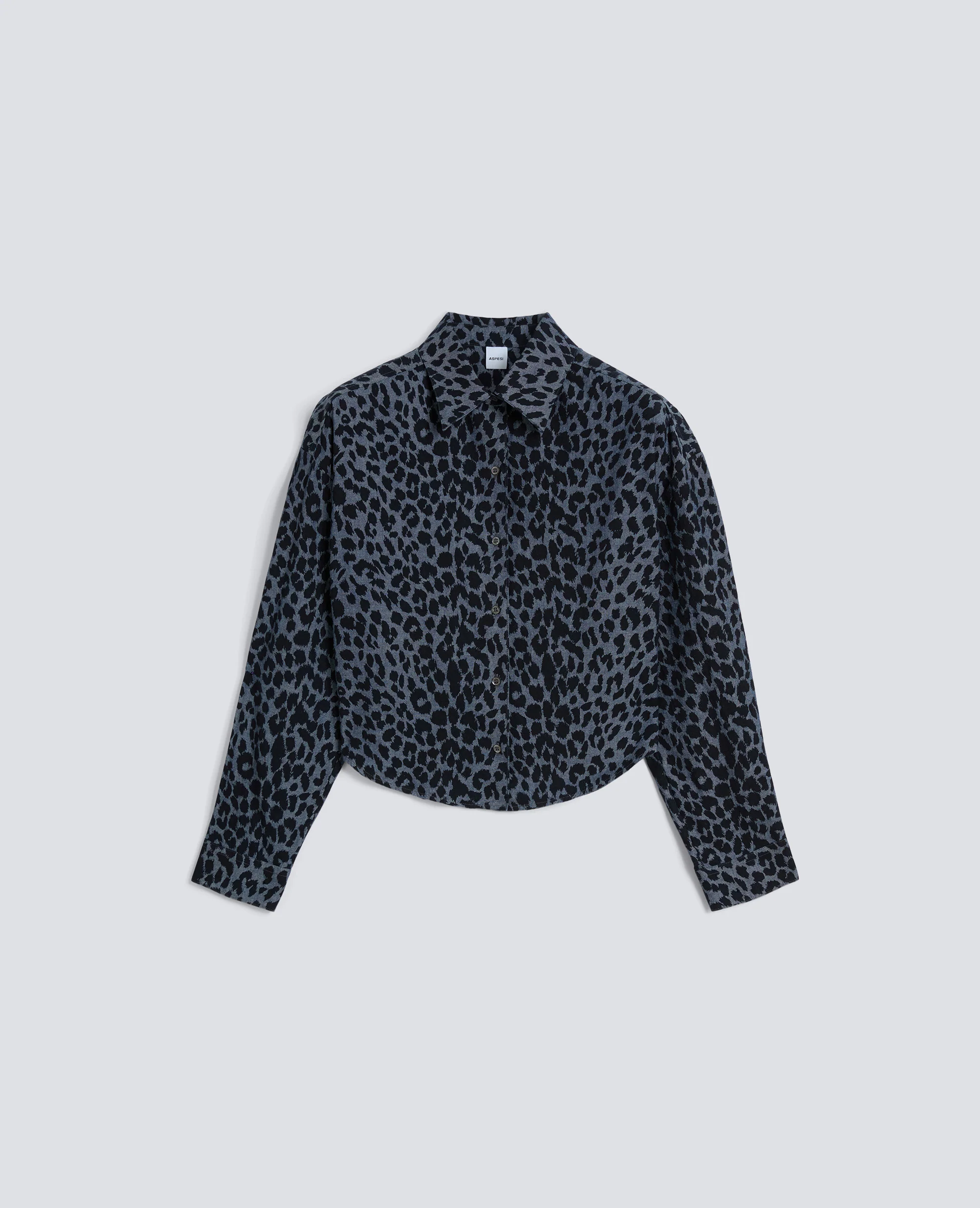 CAMICIA IN CHAMBRAY DI COTONE GIAPPONESE STAMPATO - ANIMALIER