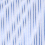 CAMICIA IN POPELINE DI COTONE A RIGHE - RIGA BLU - Image 5