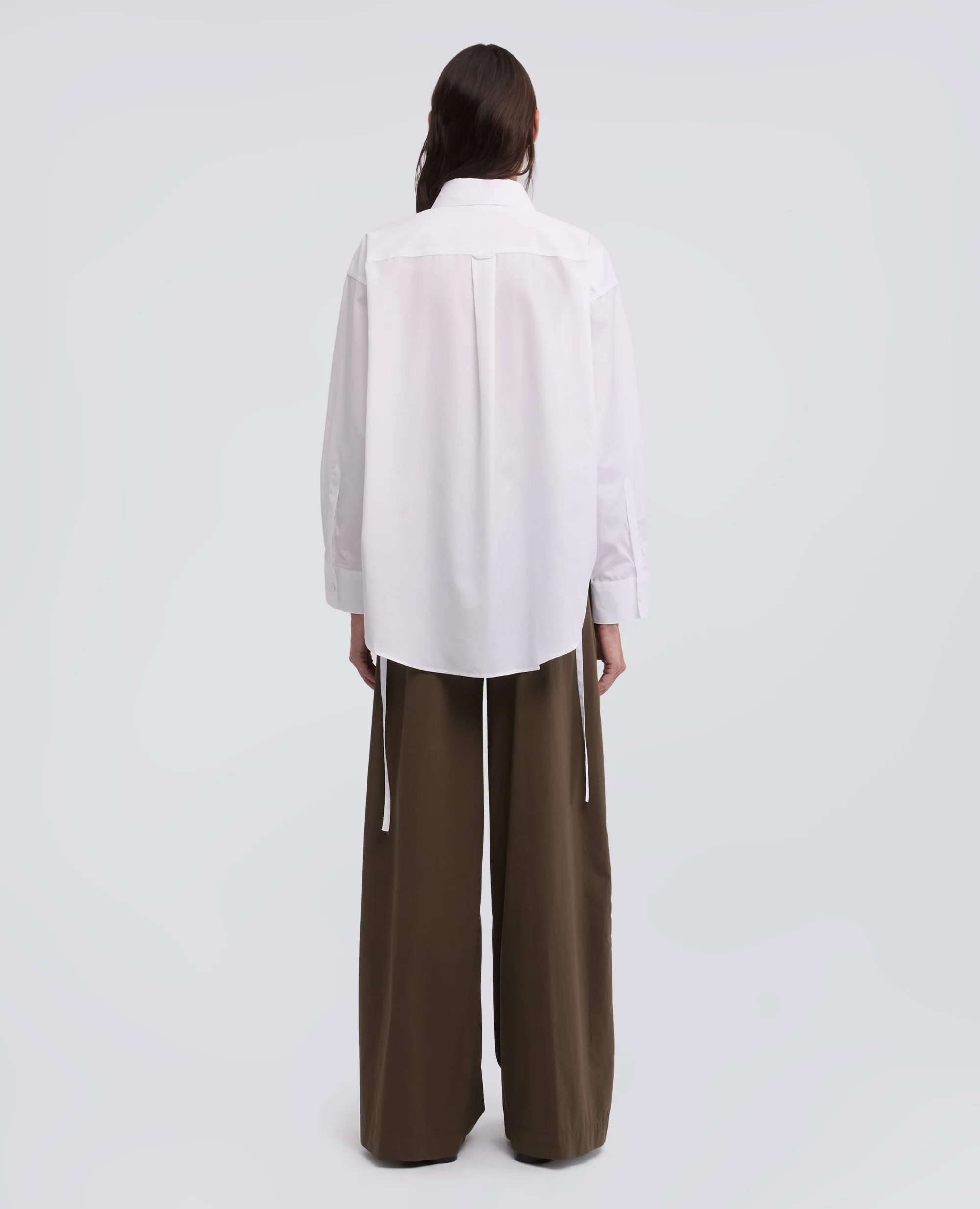 CAMICIA IN POPELINE DI COTONE - BIANCO - Image 6