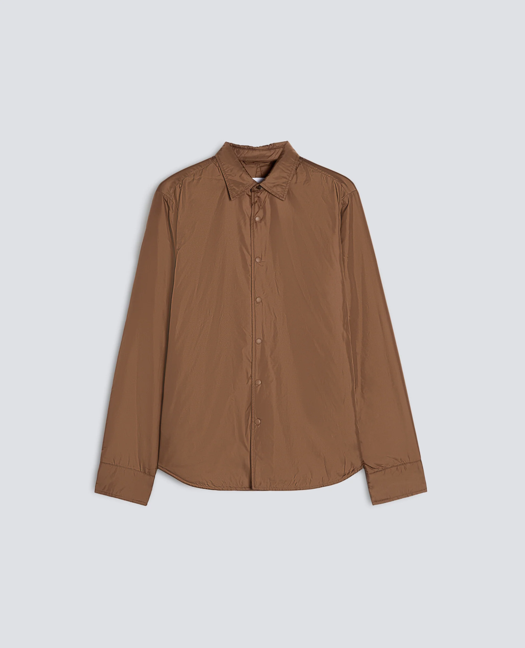 CAMICIA IMBOTTITA IN NYLON LEGGERO - BISCOTTO