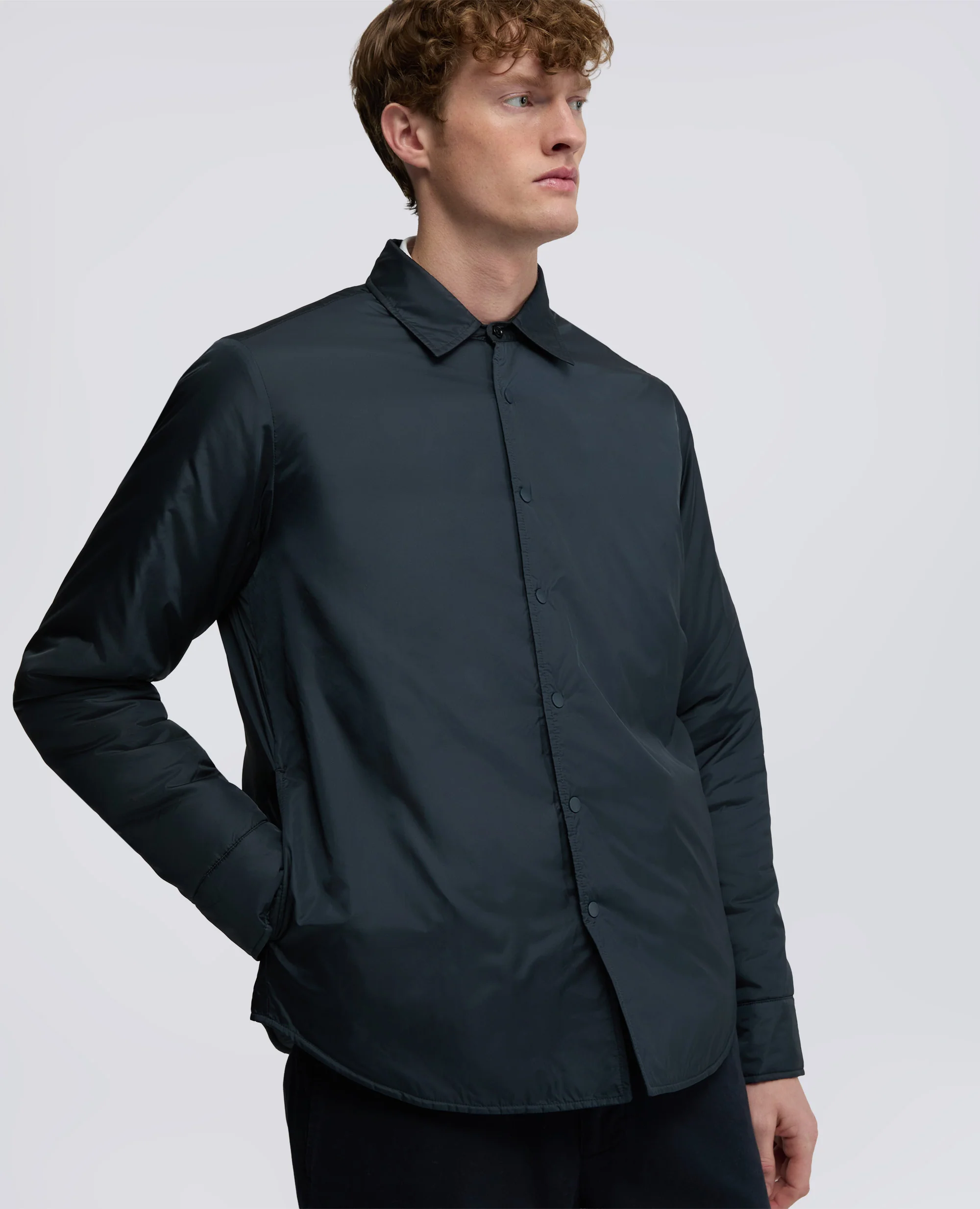 OVERSHIRT IN NYLON IDROREPELLENTE - NAVY - Image 4