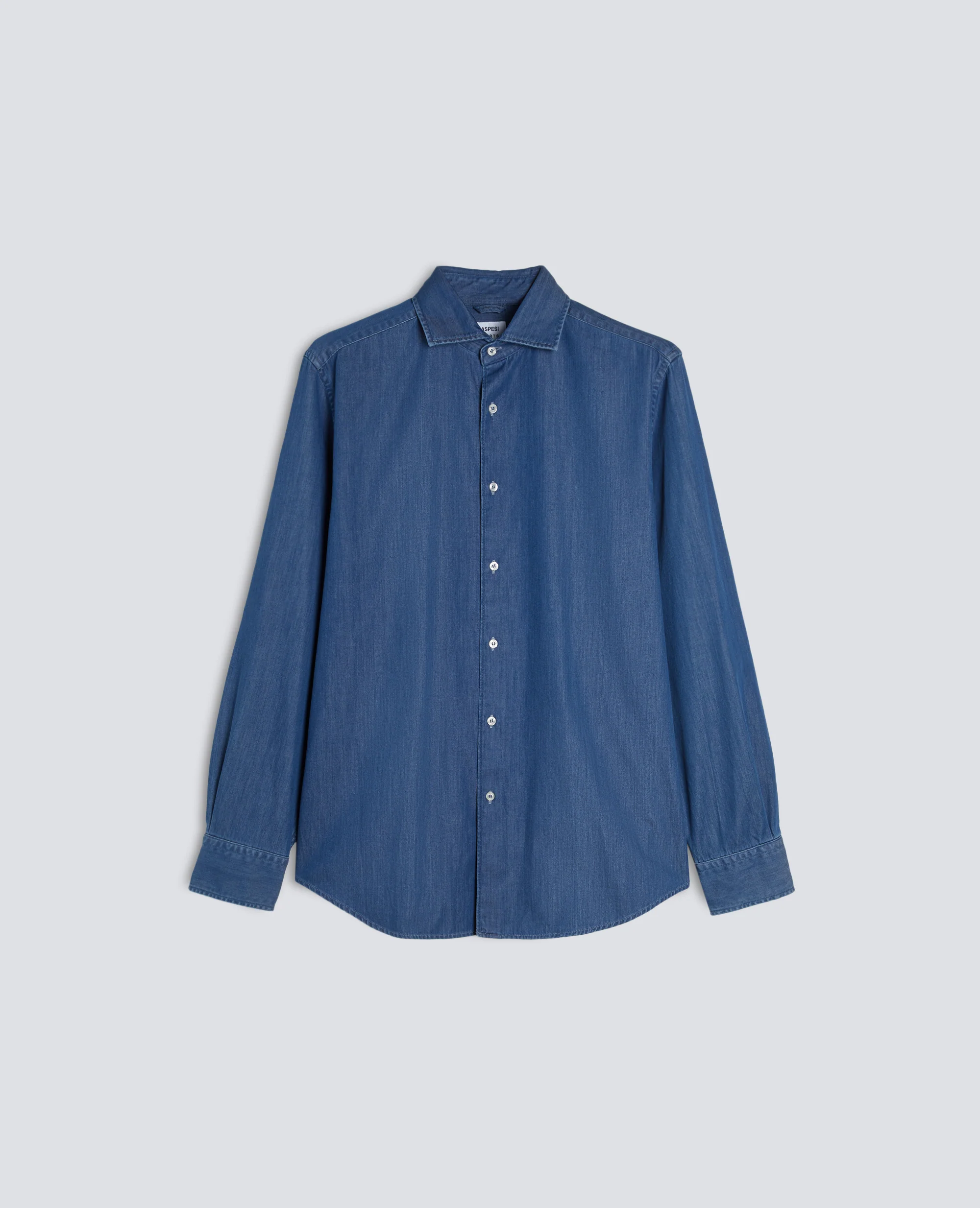 CAMICIA VIC IN TWILL DI COTONE ORGANICO - DENIM