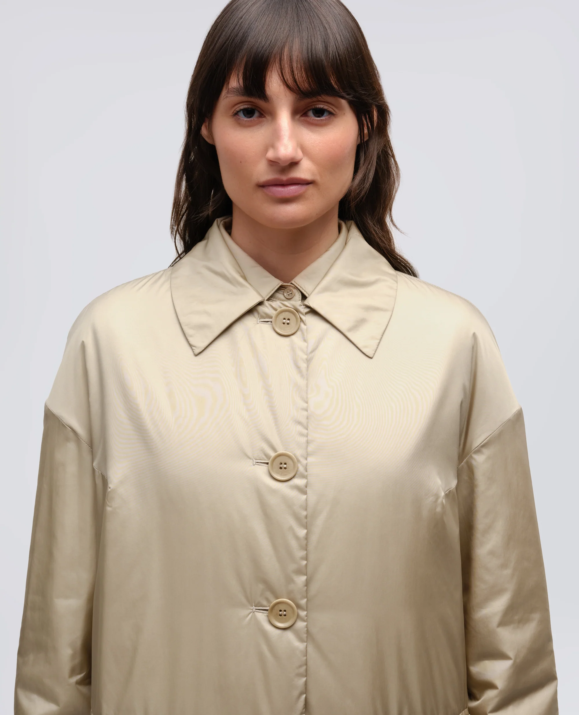 CAPPOTTO TEENA IN NYLON - BEIGE - Image 4
