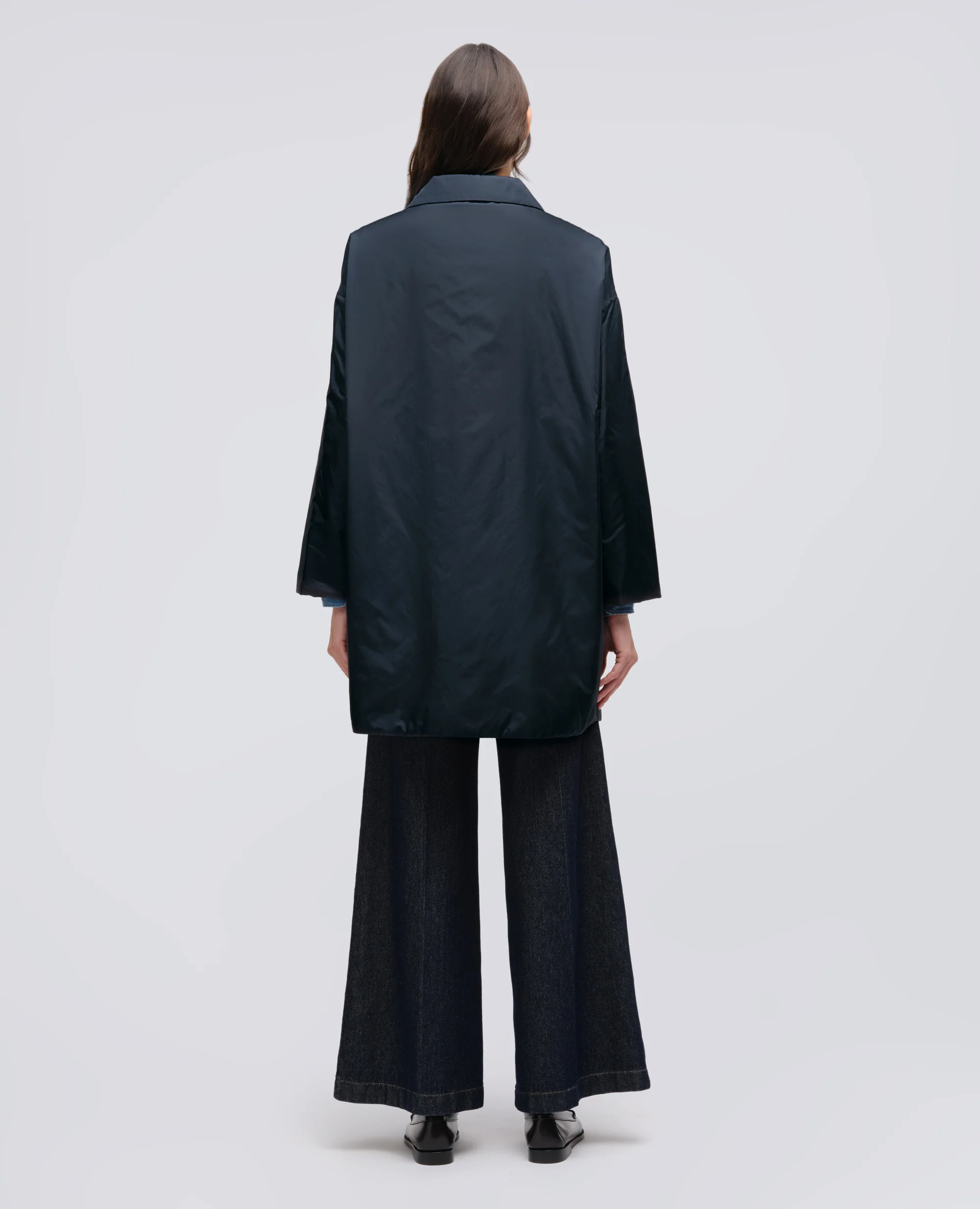 CAPPOTTO TEENA IN NYLON - NAVY - Image 3