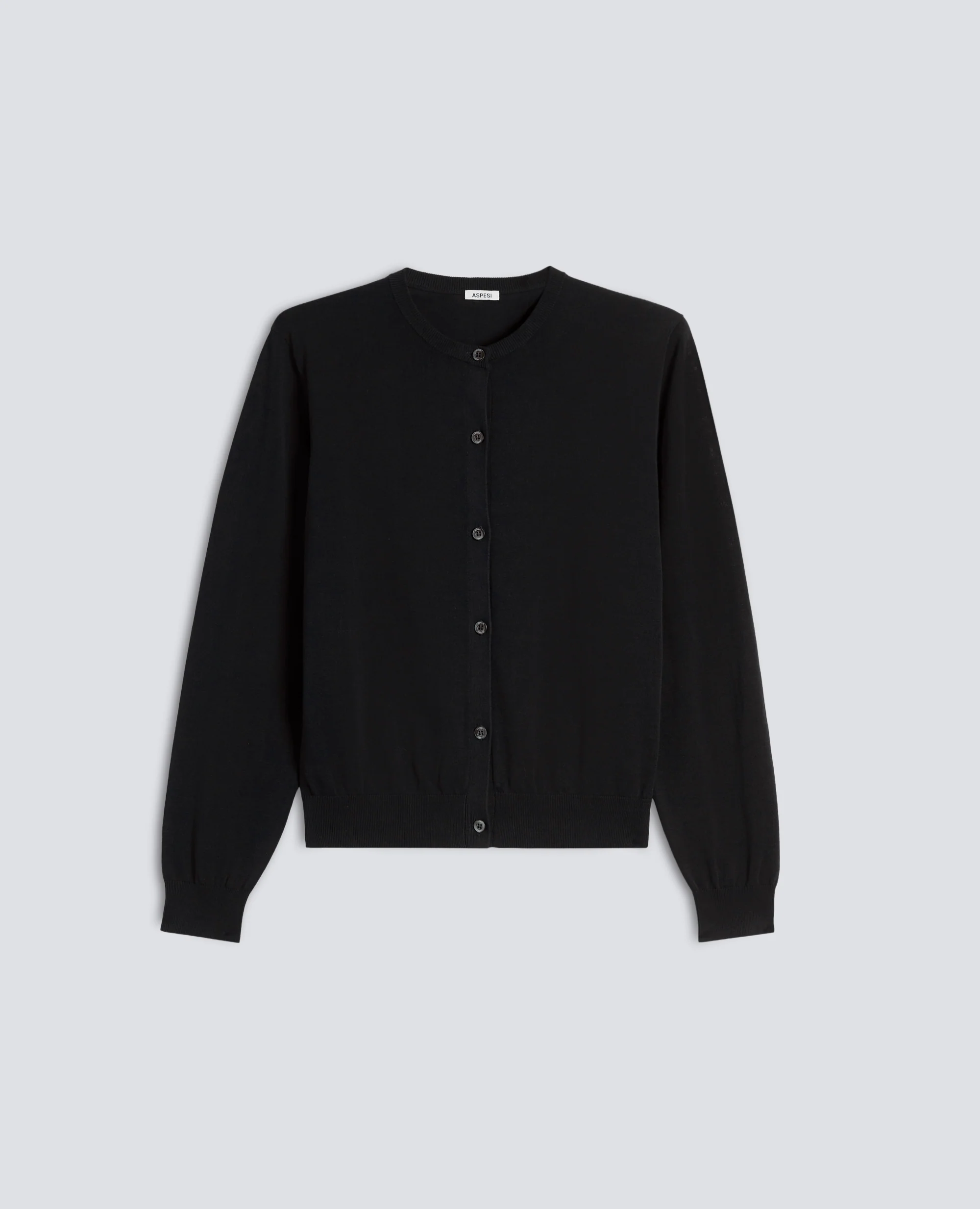CARGIDAN GIROCOLLO IN COTONE - NERO