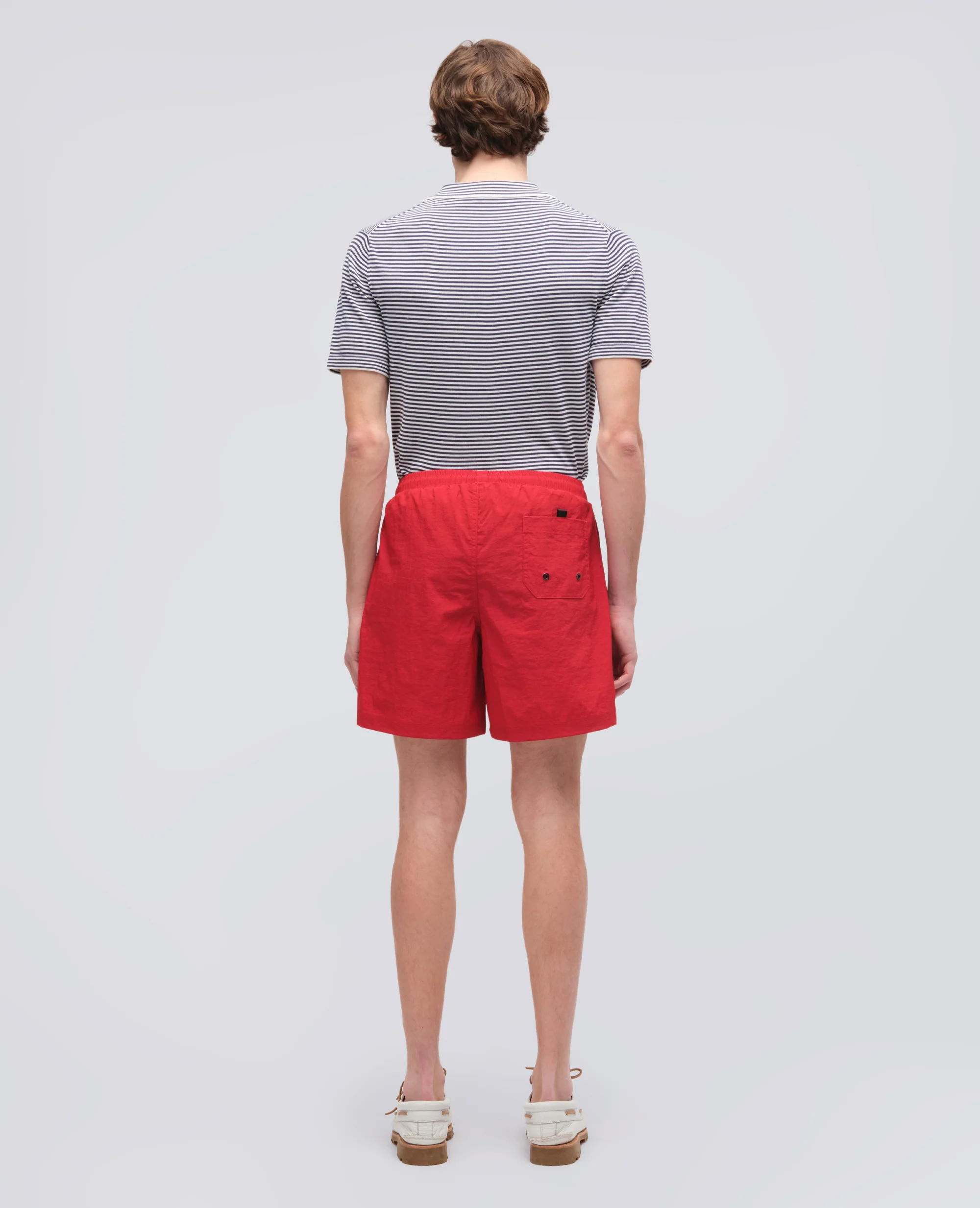 COSTUME IN NYLON CRINKLE - ROSSO - Image 3