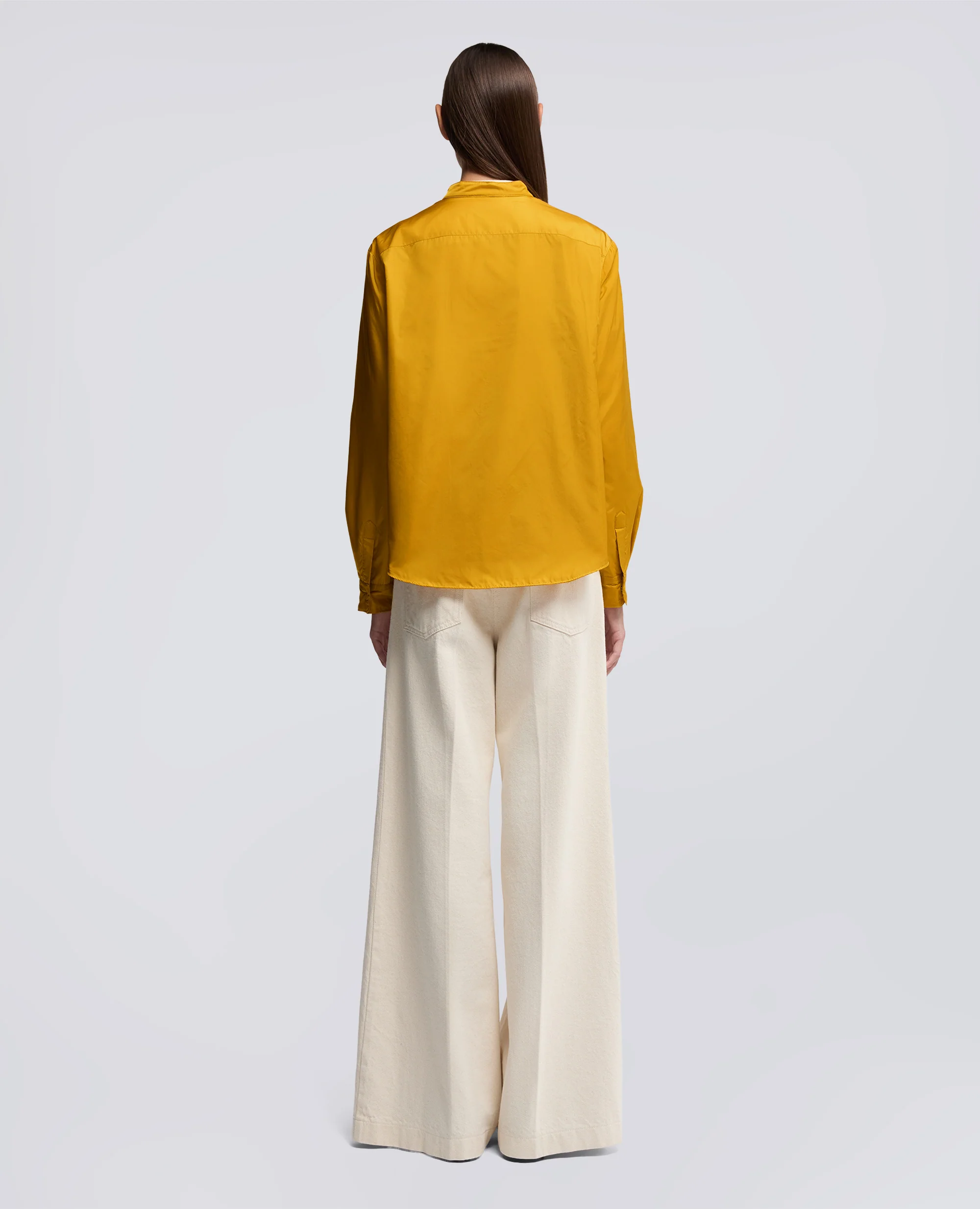 GIACCA CAMICIA IN TAFFETÀ TECNICO - GIALLO - Image 3