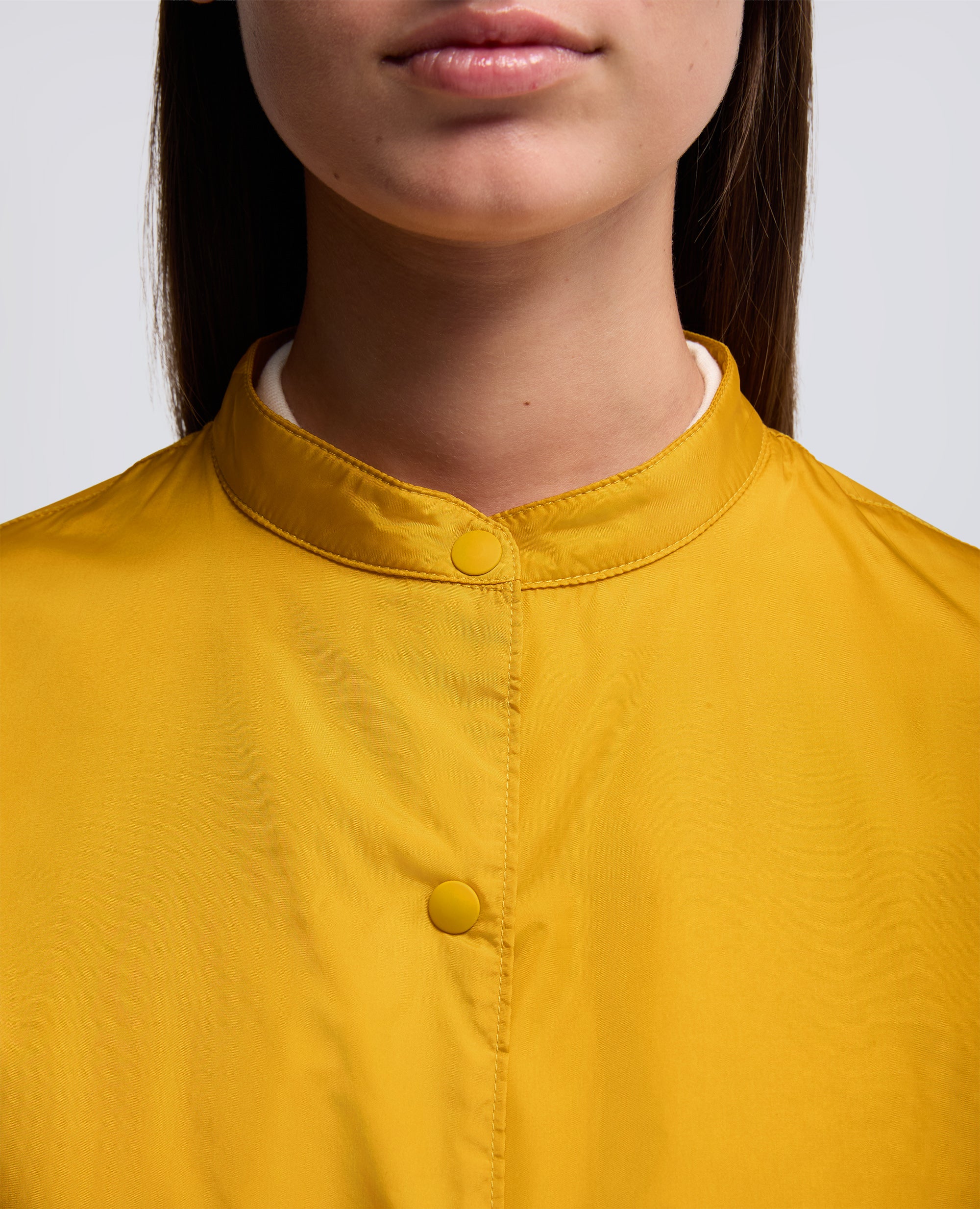 GIACCA CAMICIA IN TAFFETÀ TECNICO - GIALLO - Image 4
