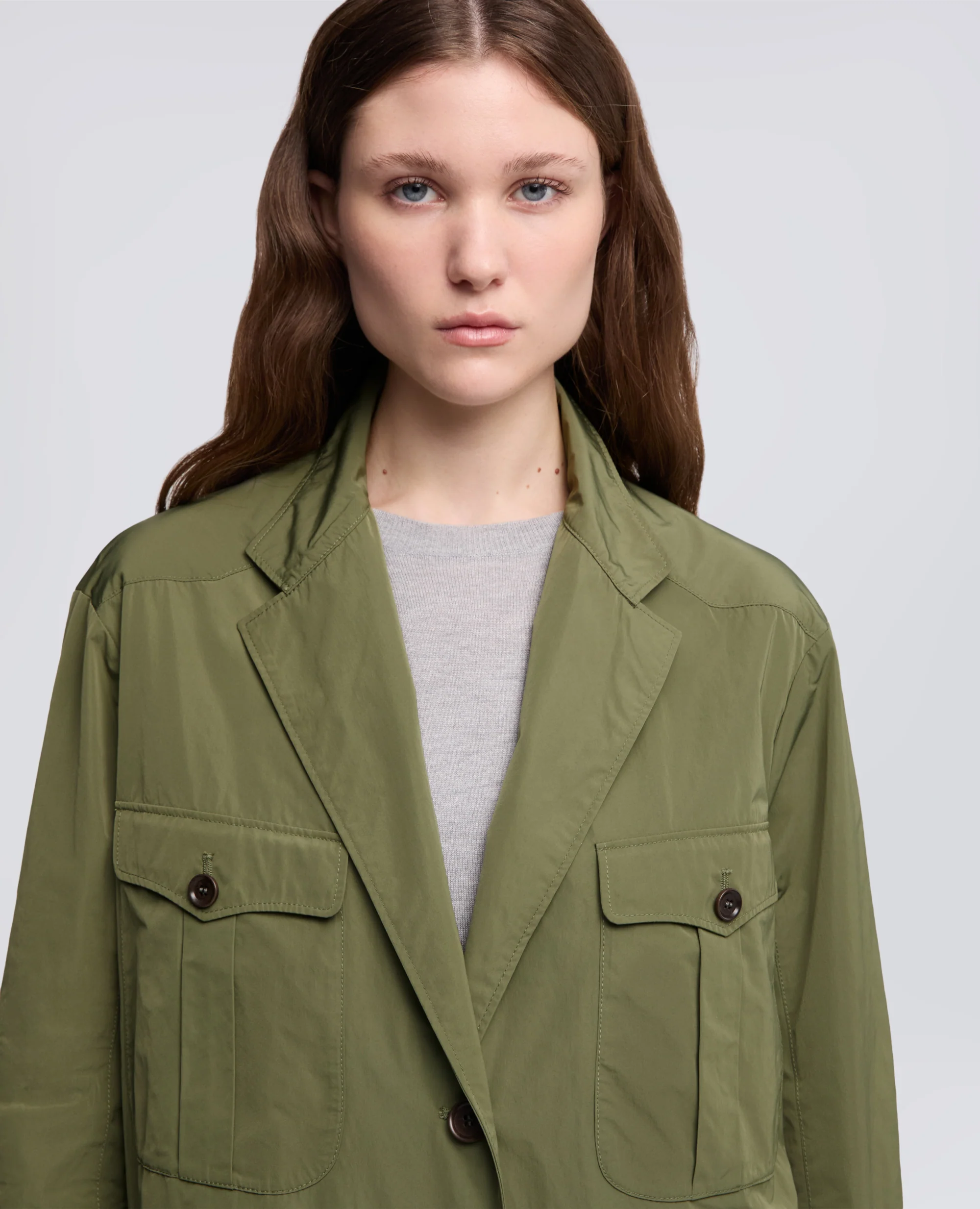 GIACCA IN TAFFETAS - VERDE - Image 4