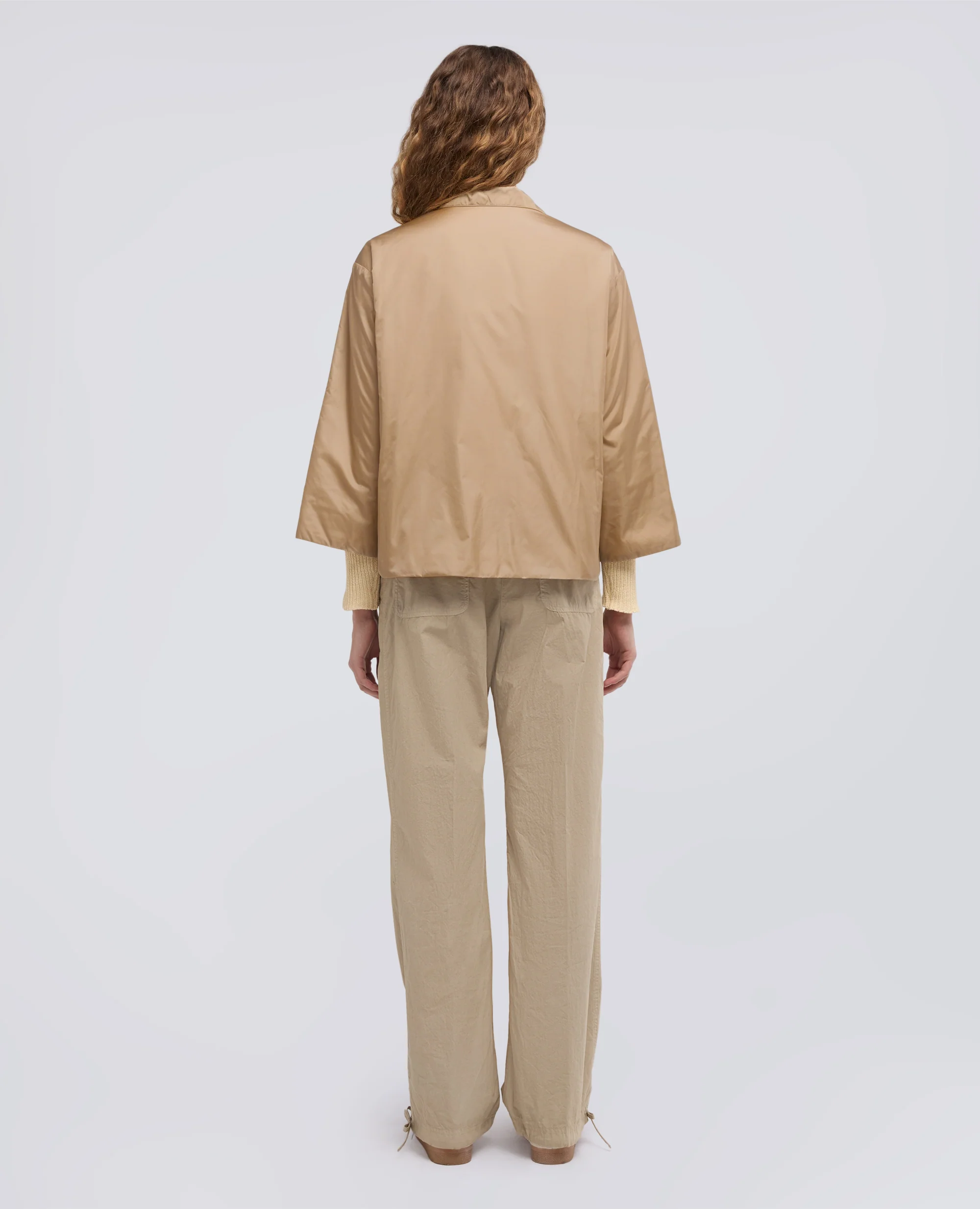 GIACCA IN NYLON - BEIGE - Image 3