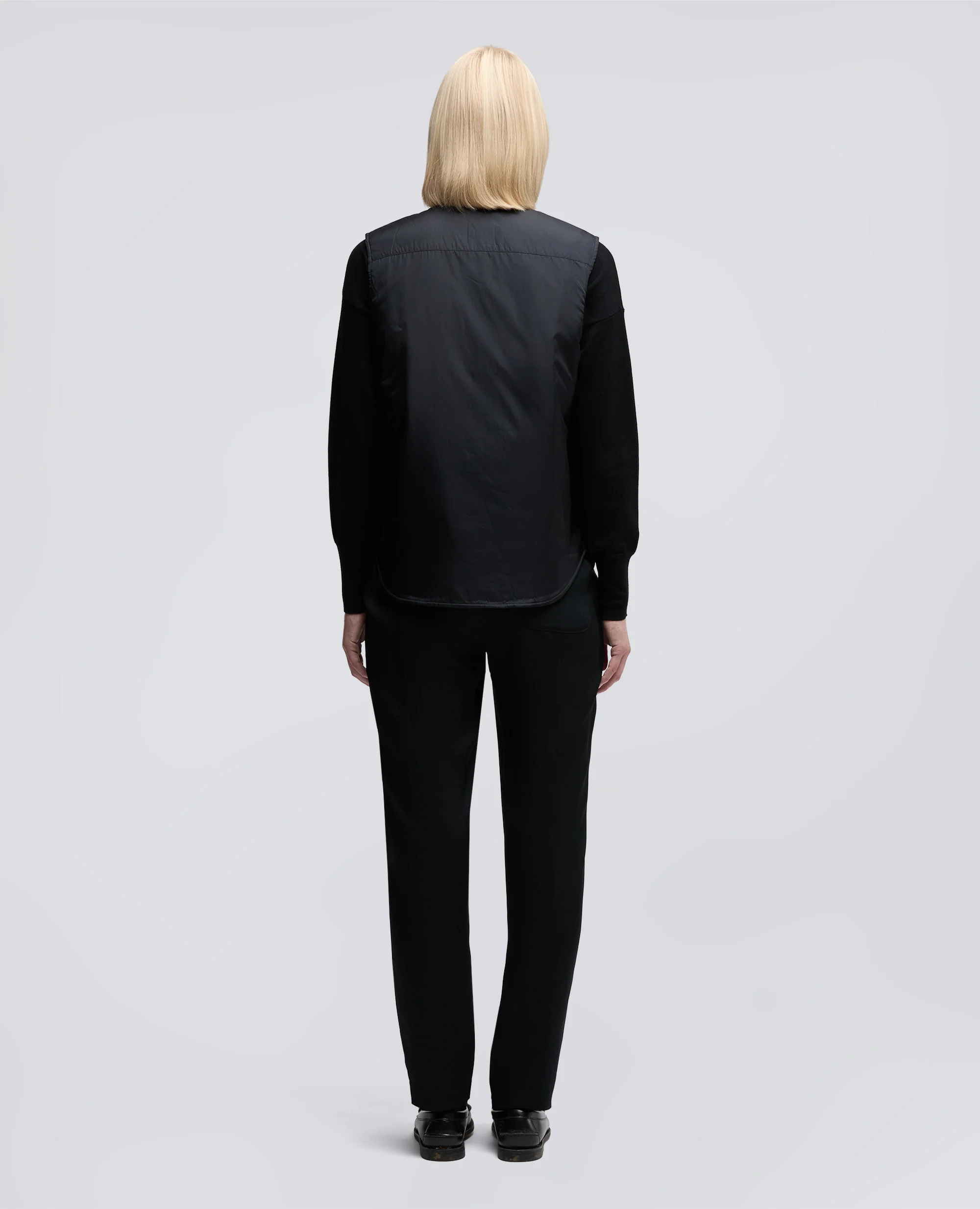 GILET DOT IN NYLON - NERO - Image 3