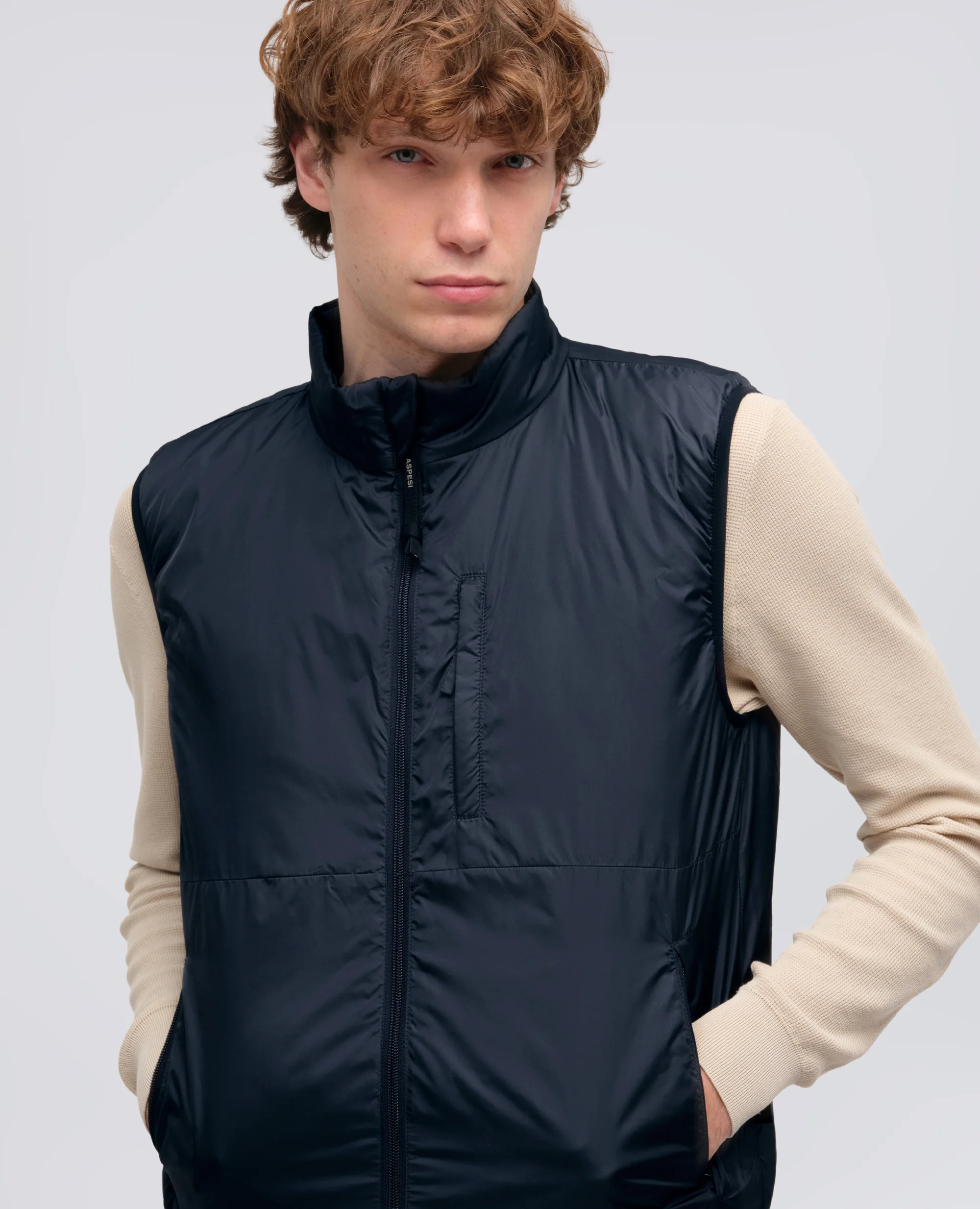 GILET JIL IN NYLON - NAVY - Image 4