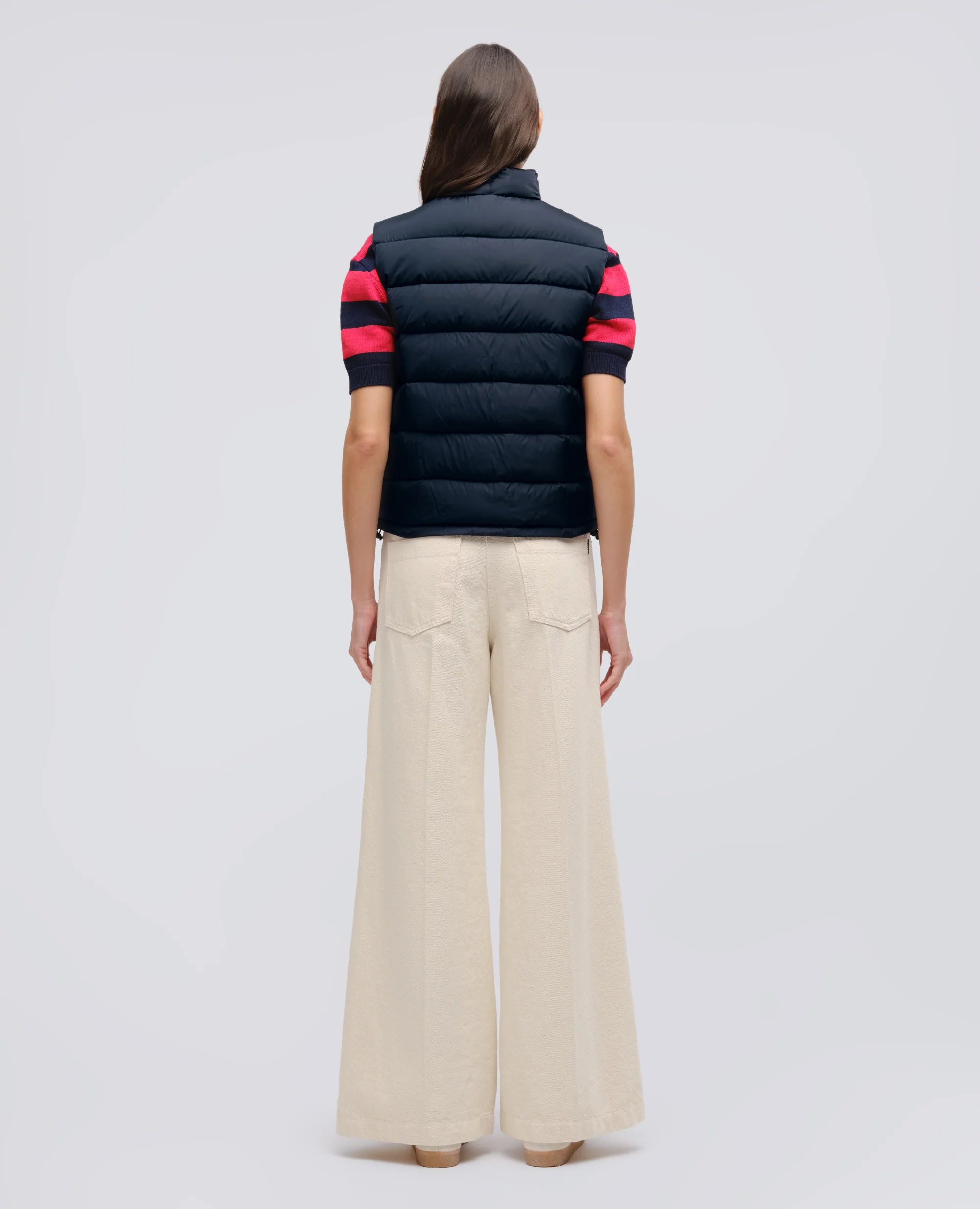 GILET NEW MINNIE IN NYLON RICICLATO - NAVY - Image 3