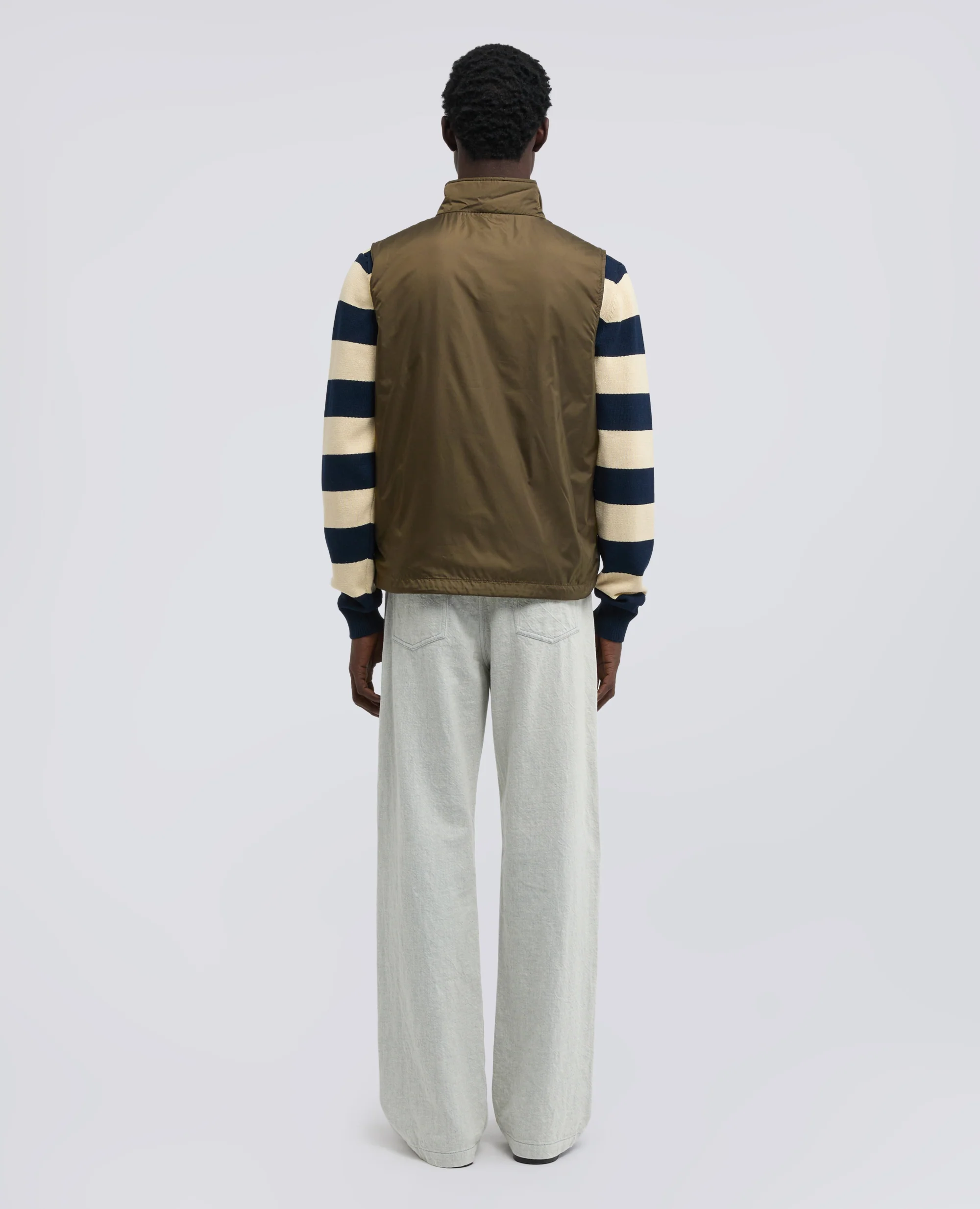 GILET VERNES IN NYLON - MILITARE - Image 3
