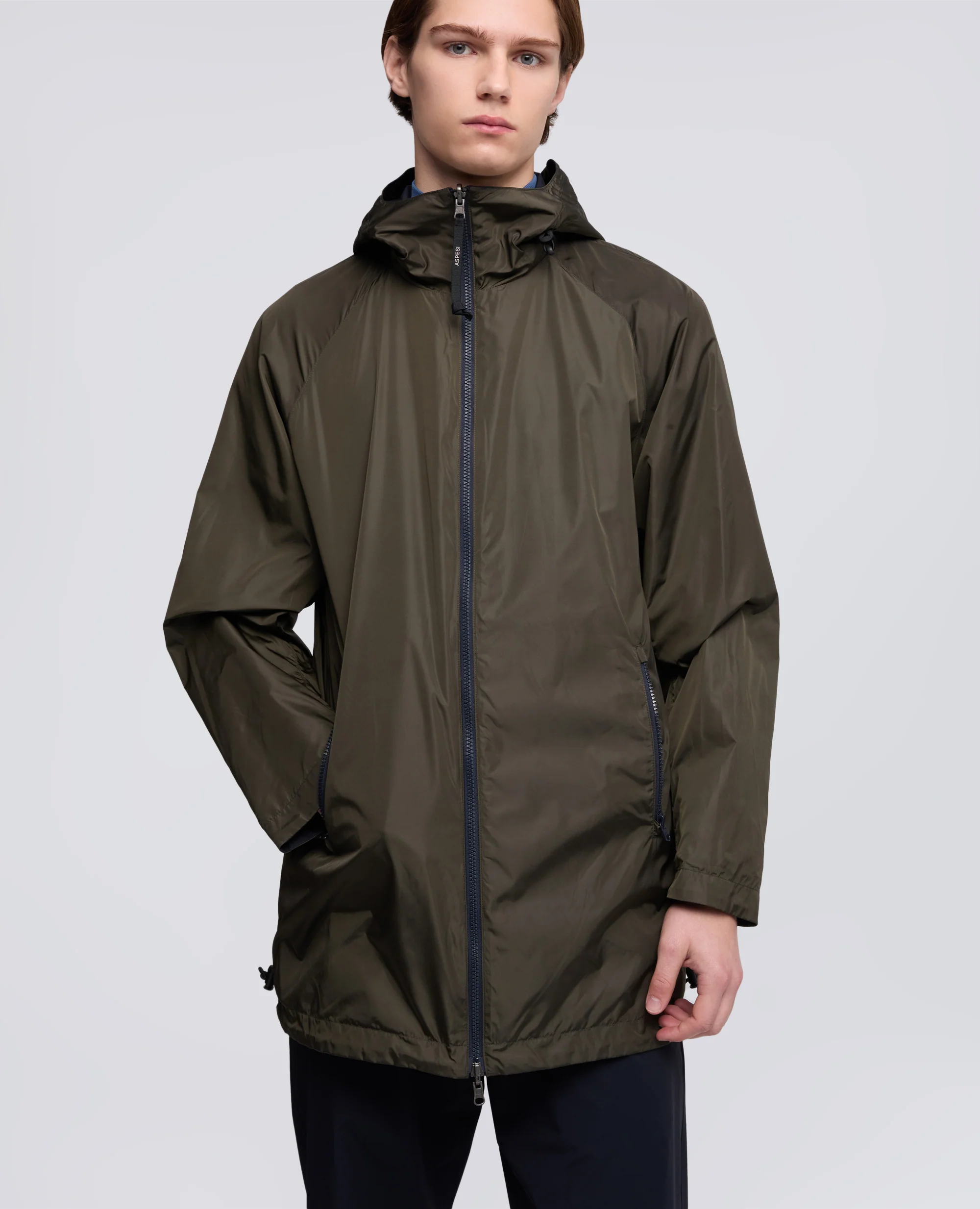GIUBBOTTO REVERSIBILE IN TWILL DI COTONE E POLIAMMIDE - NAVY - Image 5