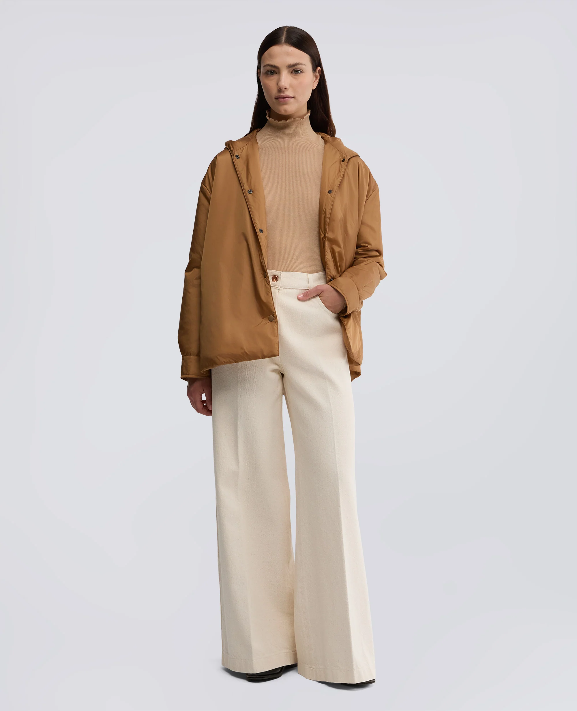 GIUBBOTTO BETH IN NYLON - BISCOTTO - Image 2