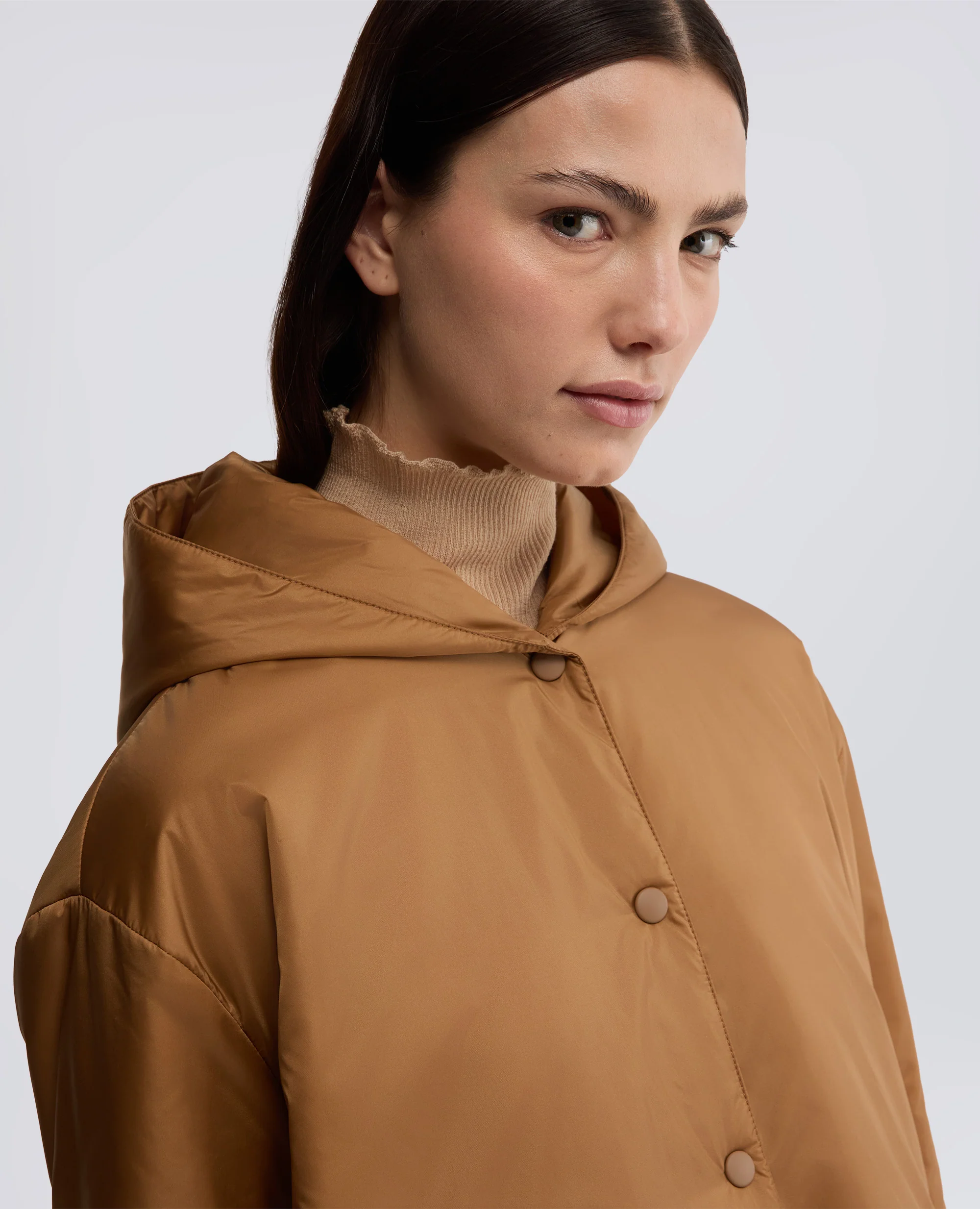 GIUBBOTTO BETH IN NYLON - BISCOTTO - Image 4