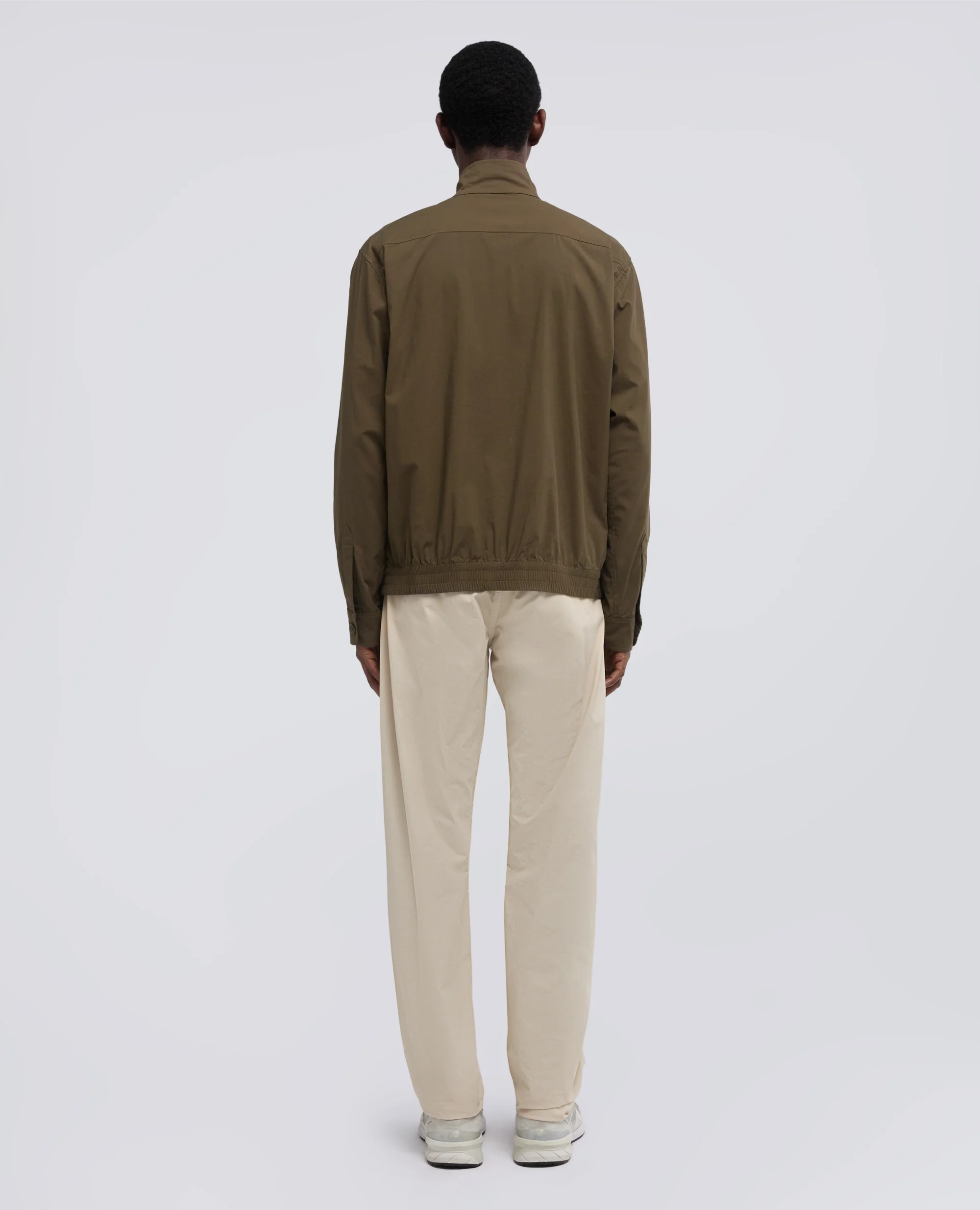 GIUBBOTTO KONG IN POPELINE DI COTONE NYLON STRETCH - MILITARE - Image 3