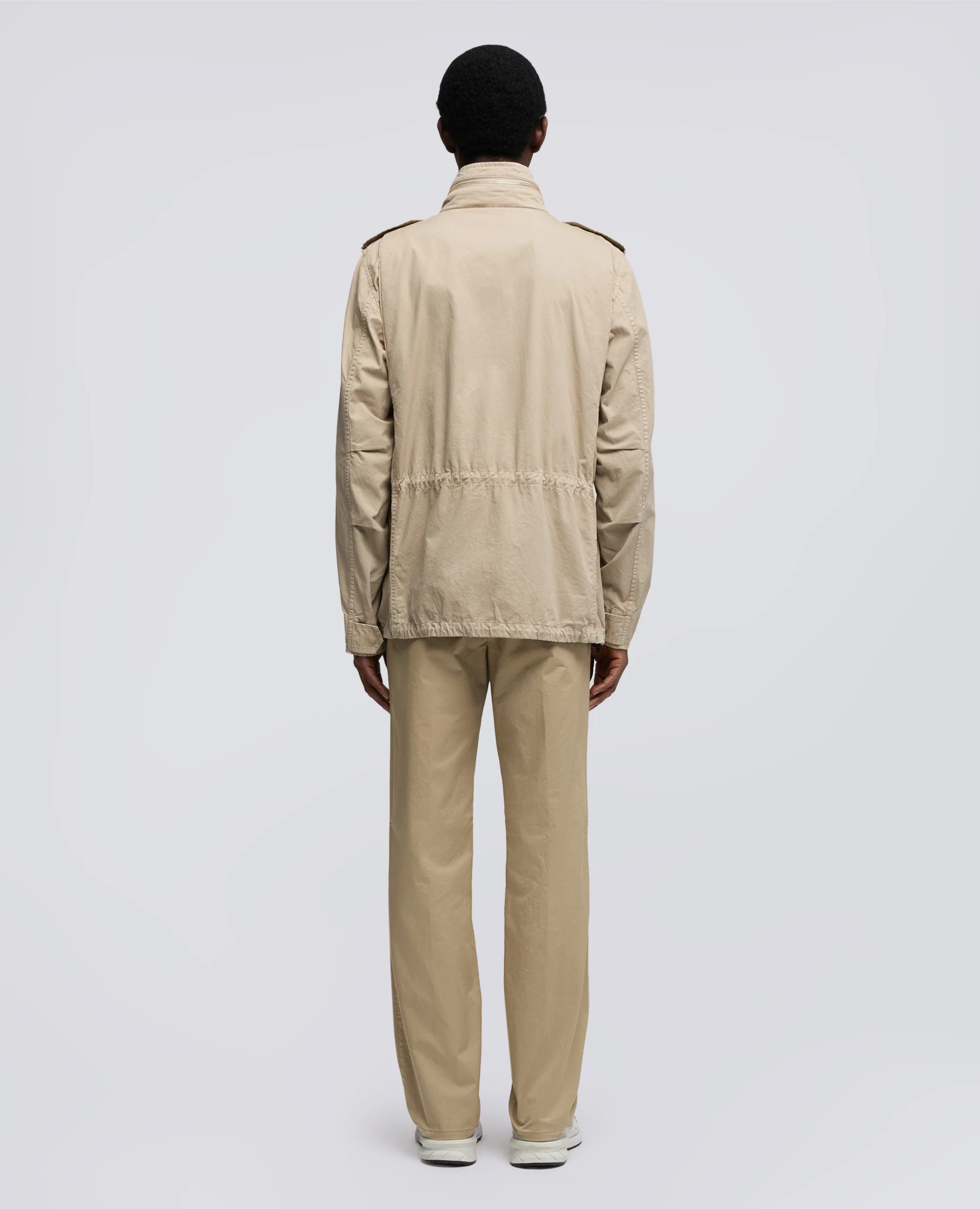 GIUBBOTTO MINI FIELD VENTO IN GABARDINA DI COTONE - BEIGE - Image 3