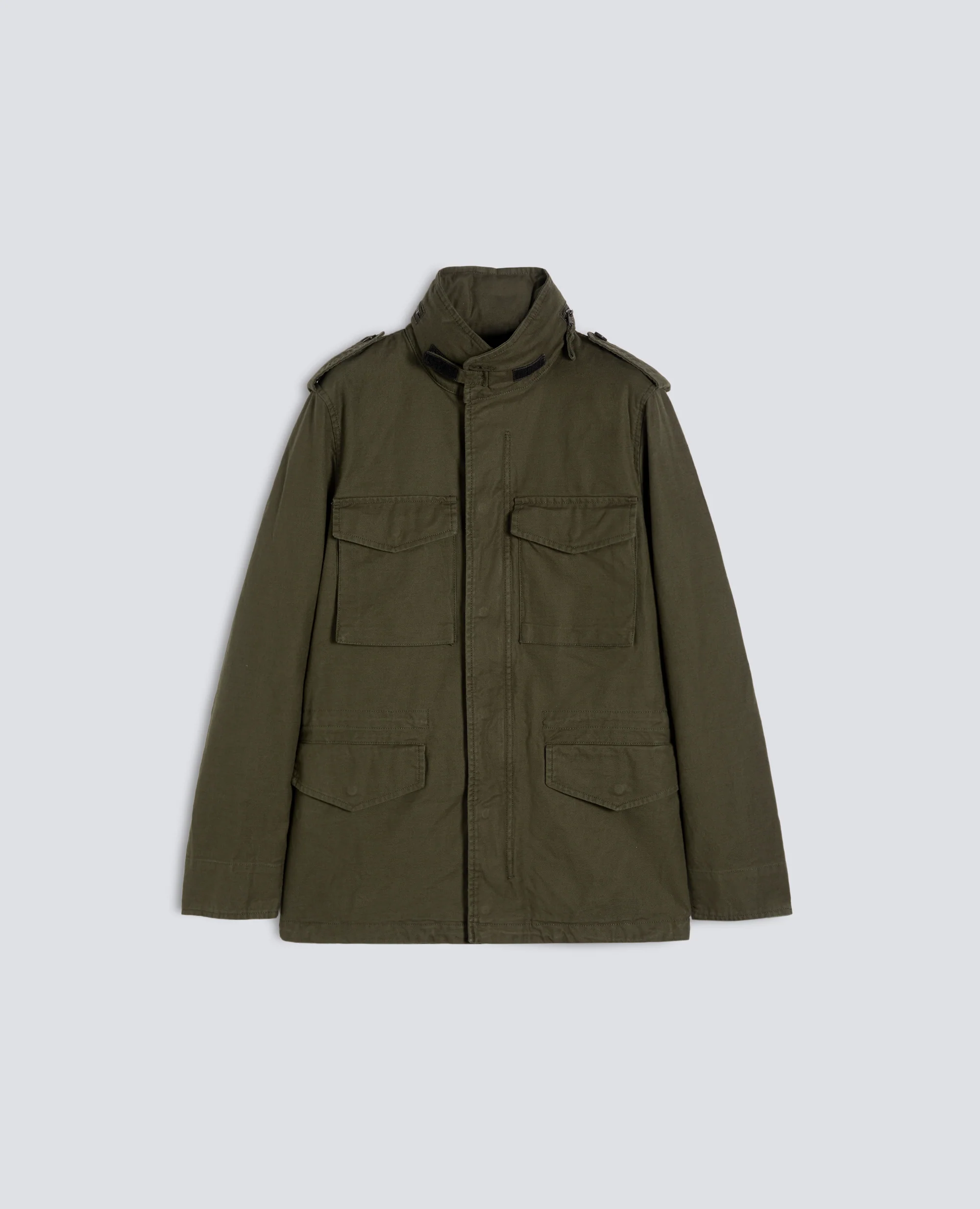 GIUBBOTTO MINI FIELD IN GABARDINE DI COTONE CON GILET INTERNO - MILITARE