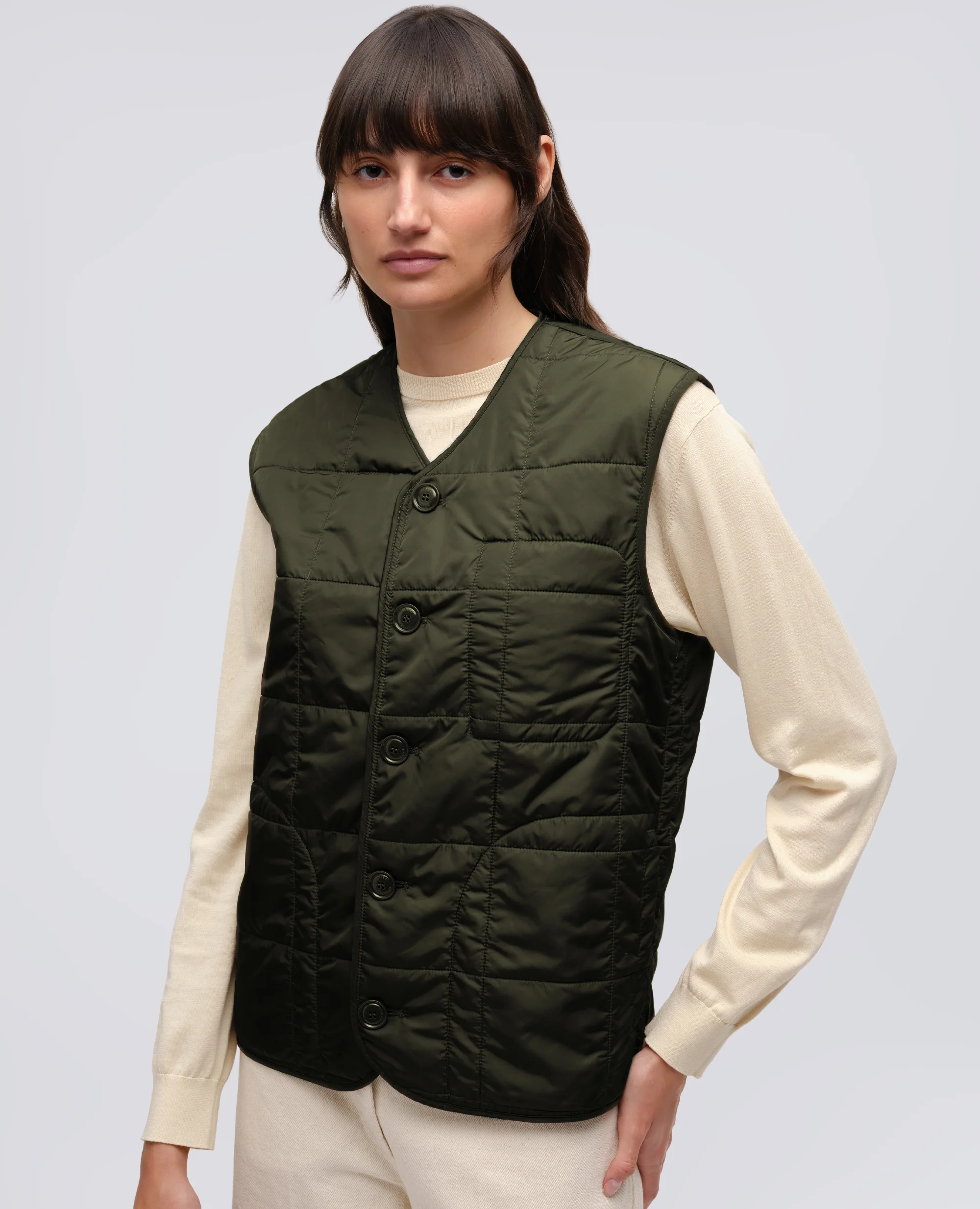 GIUBBOTTO MINI FIELD IN GABARDINE DI COTONE CON GILET INTERNO - MILITARE - Image 6