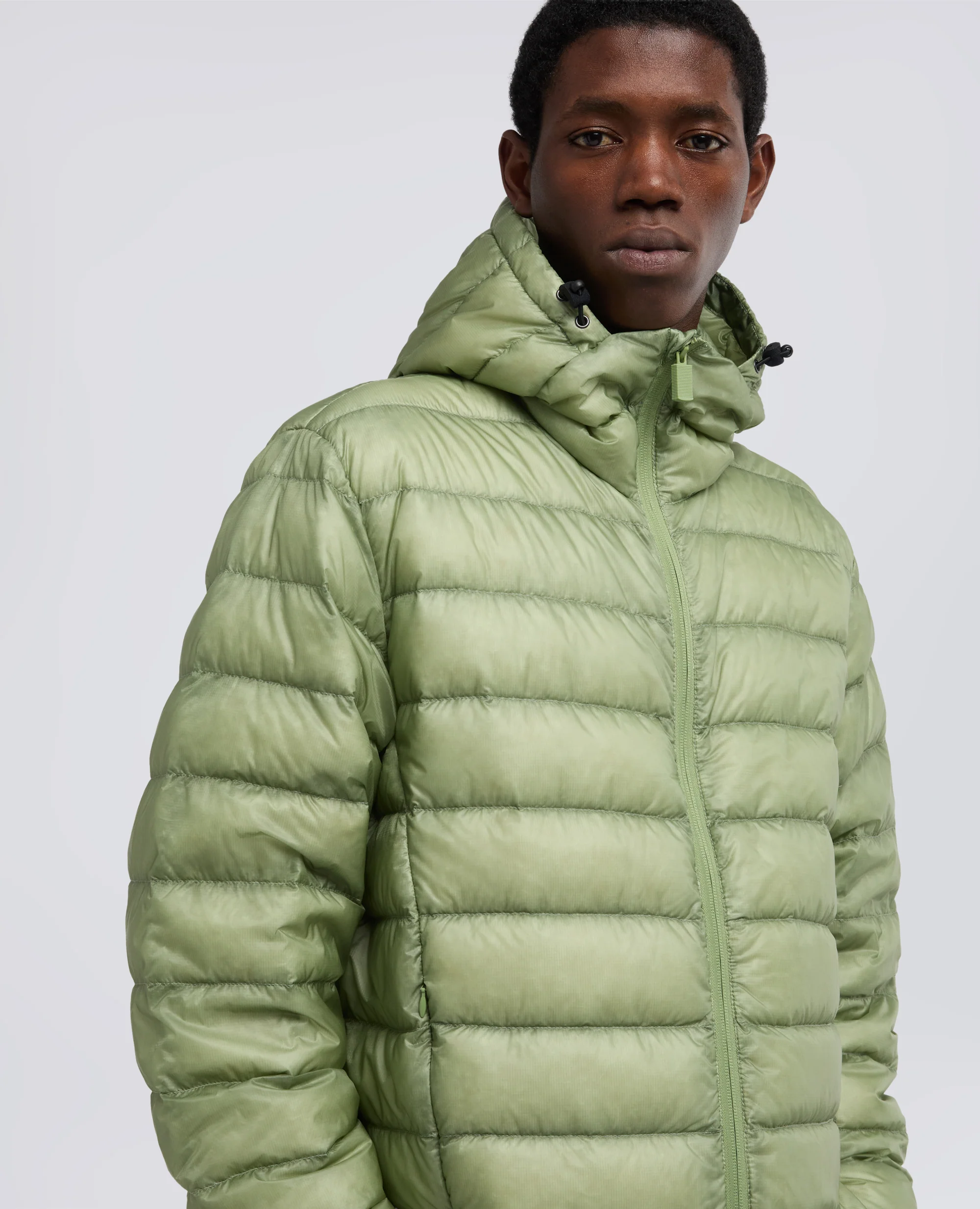 GIUBBOTTO TRAPUNTATO IN NYLON RIPSTOP PIUMA ULTRALIGHT - SALVIA - Image 4