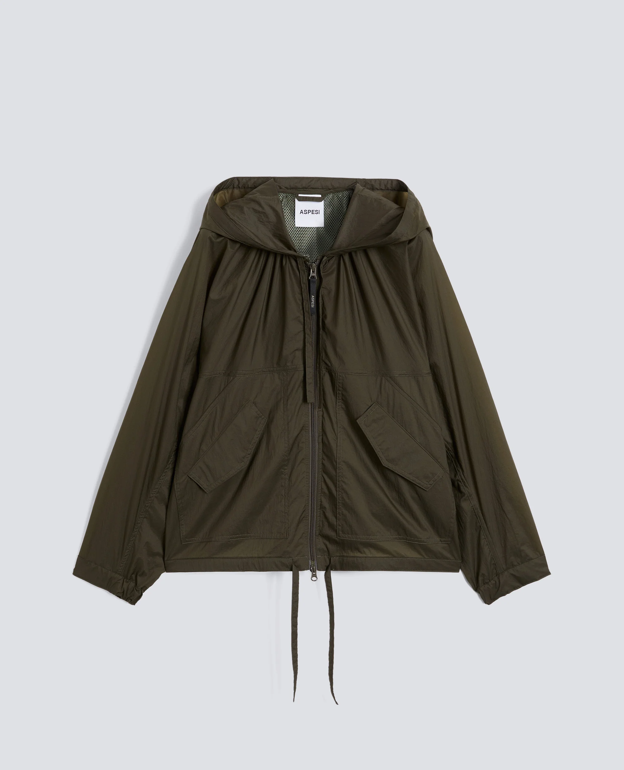 GIUBBOTTO SFODERATO IN NYLON - MILITARE