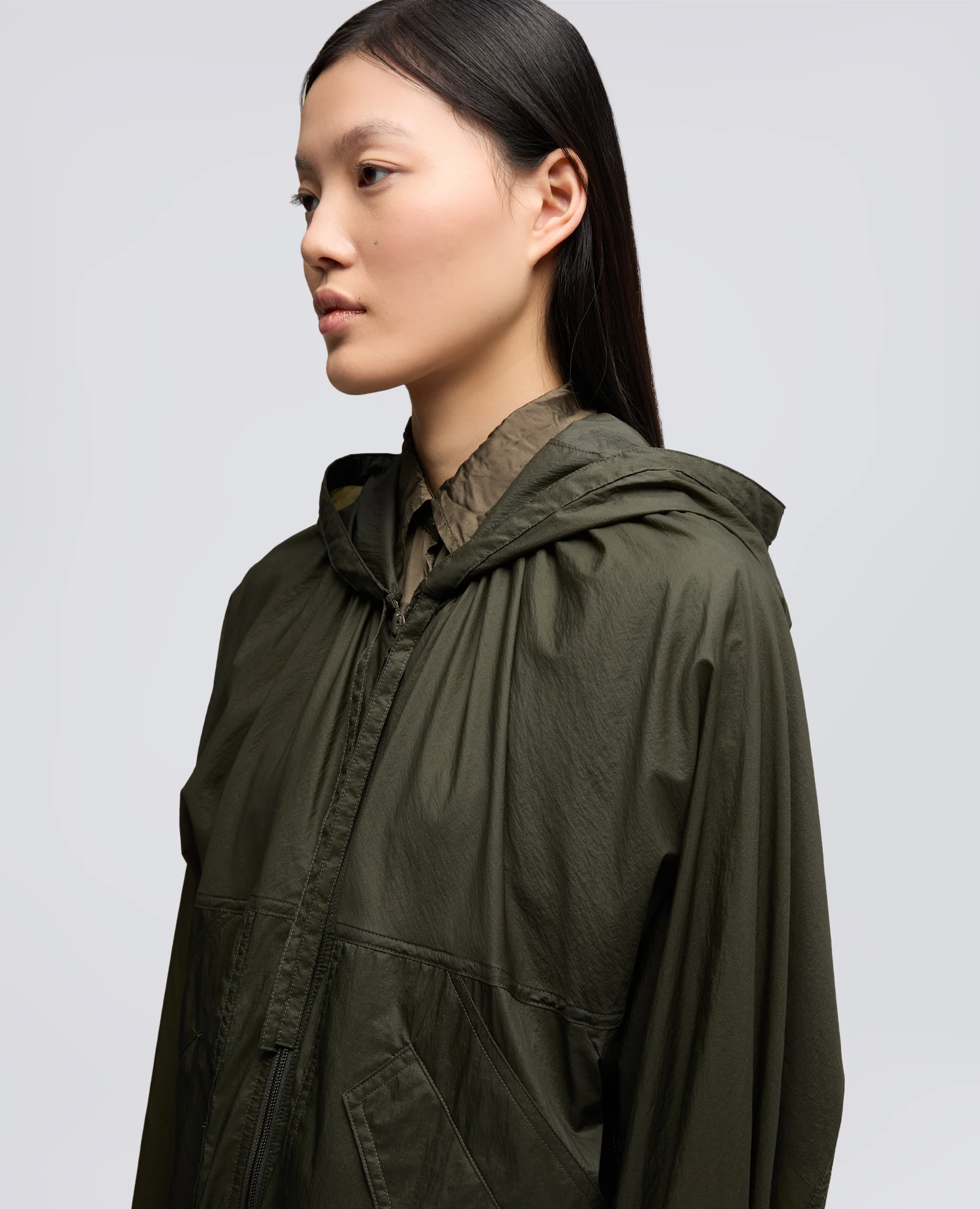 GIUBBOTTO SFODERATO IN NYLON - MILITARE - Image 4