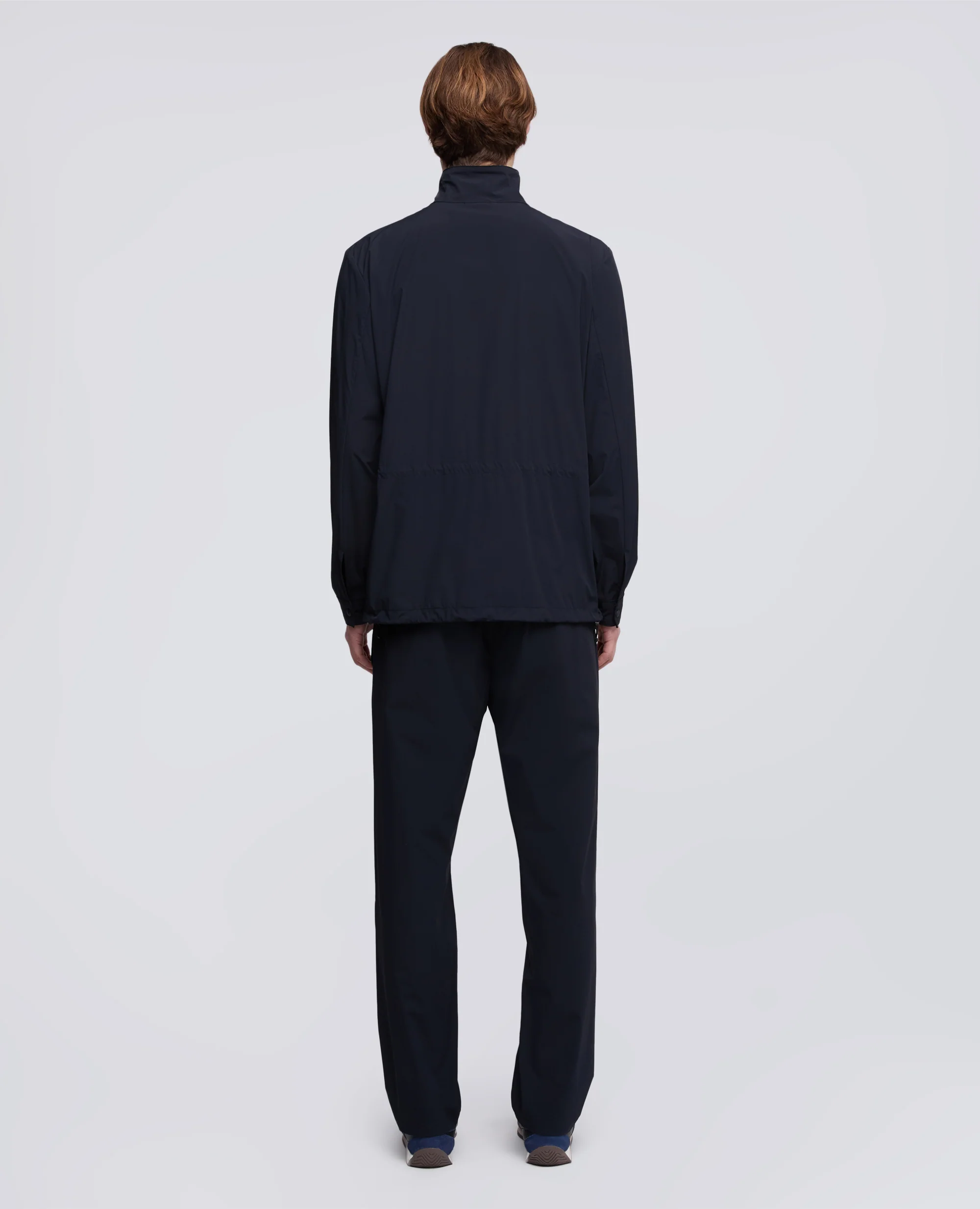 FIELD JACKET IN NYLON STRETCH - NAVY - Image 3