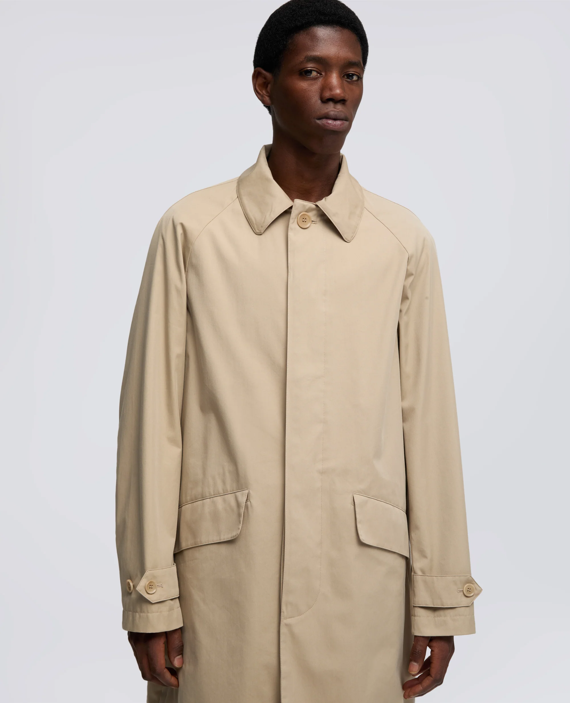 IMPERMEABILE IN TWILL DI COTONE E POLIAMMIDE - COLONIALE - Image 4