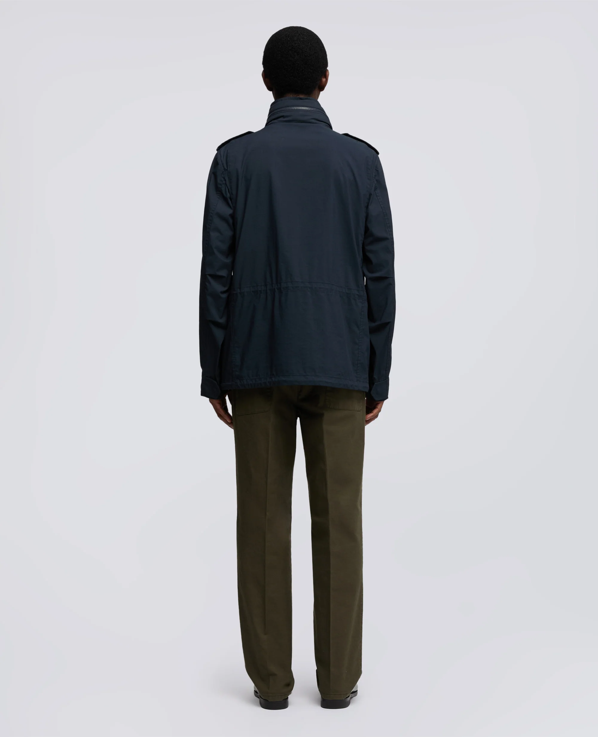 MINIFIELD COT IN POPELINE DI COTONE NYLON STRETCH - NAVY - Image 3