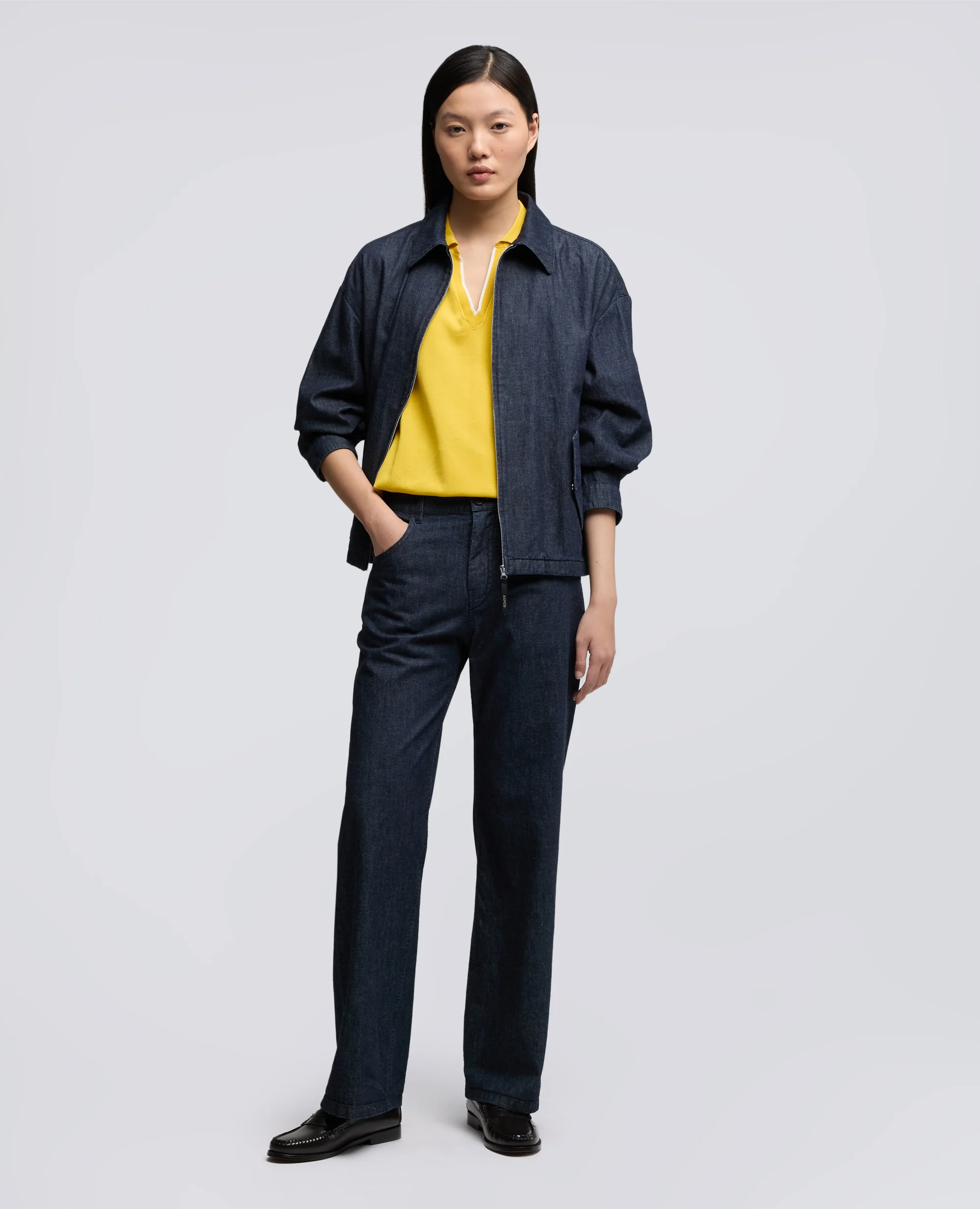 MAGLIA IN PURO COTONE - GIALLO - Image 2