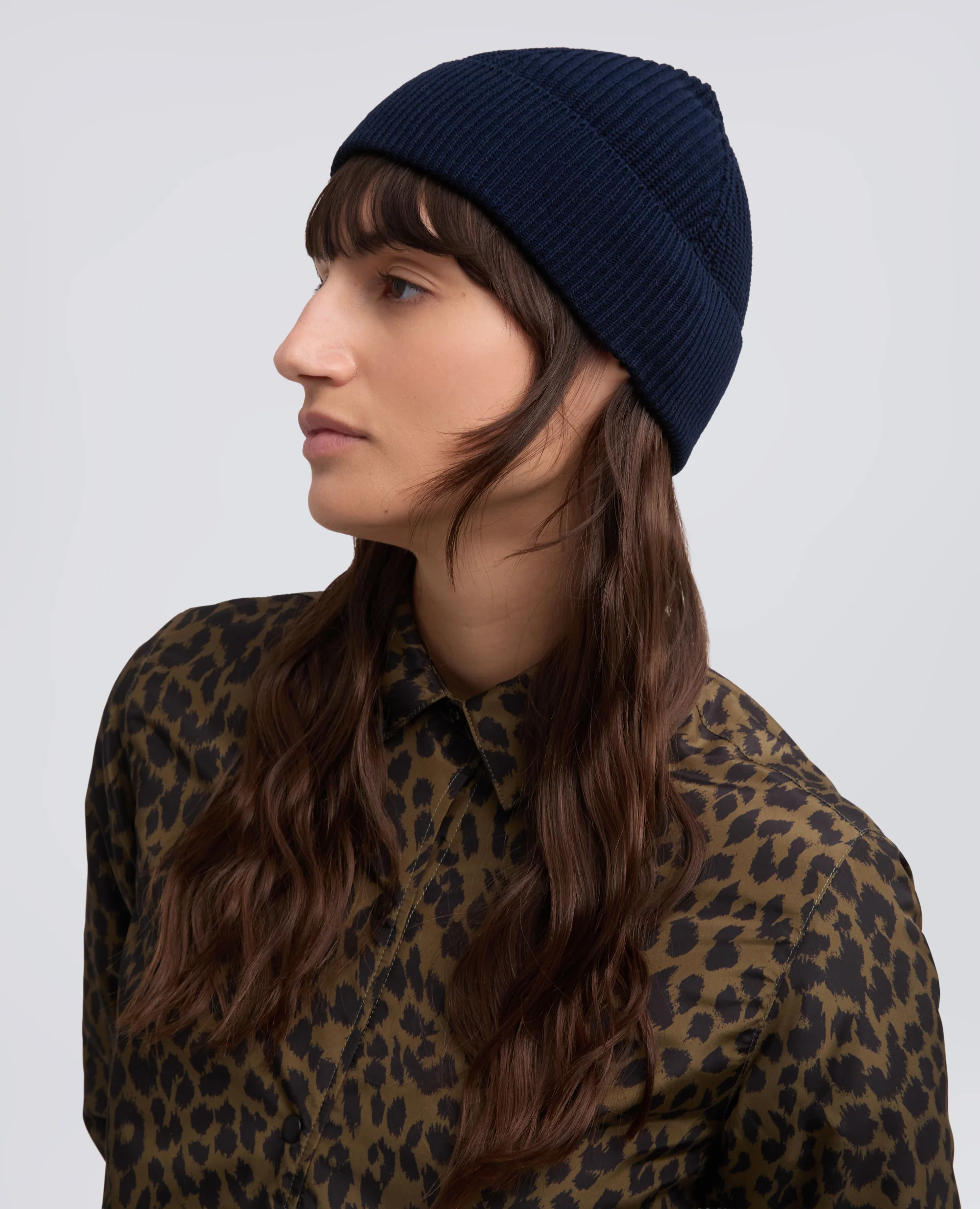 CAPPELLO IN COTONE GIAPPONESE DRY TOUCH - NAVY - Image 2