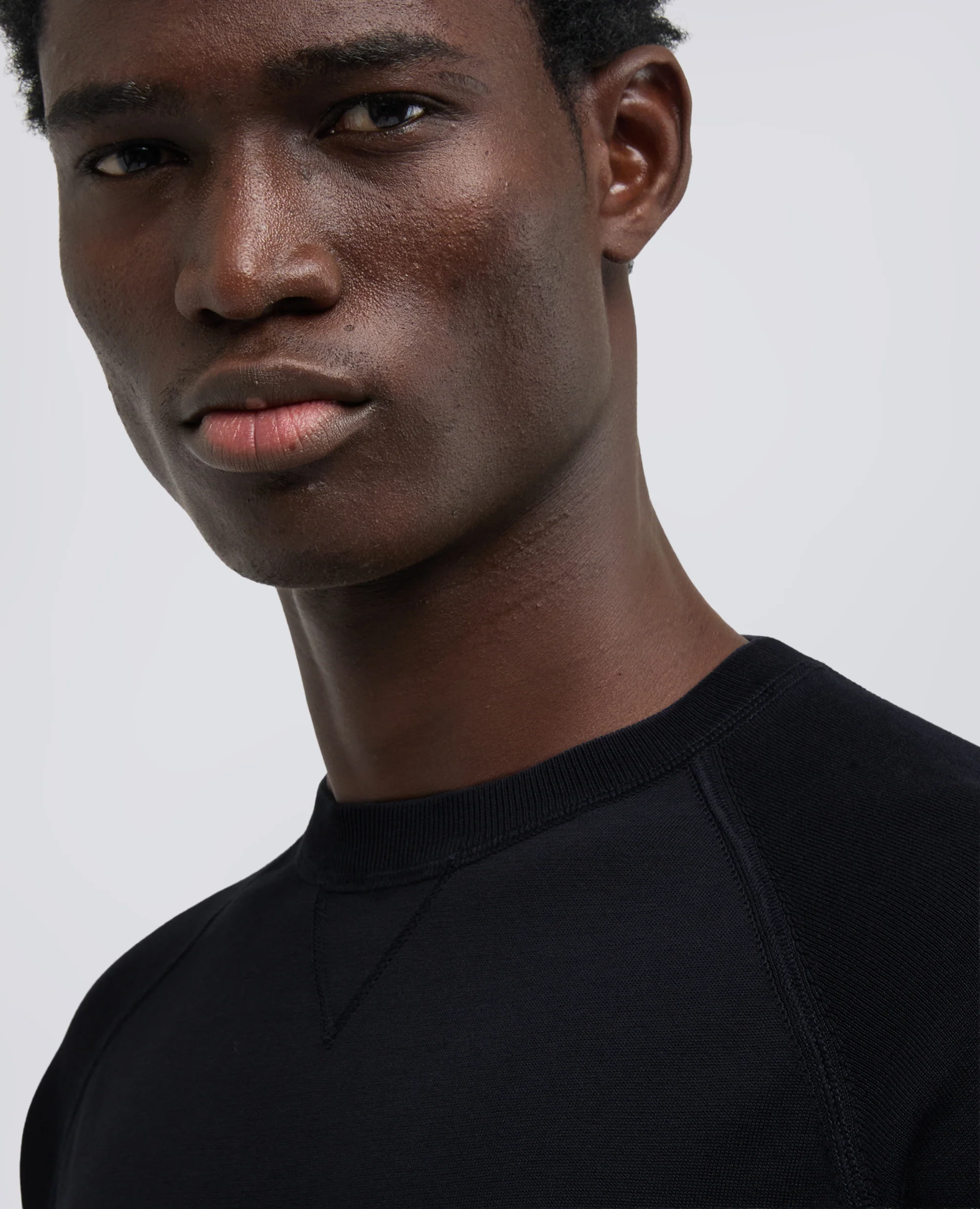 MAGLIA GIROCOLLO IN COTONE - NAVY - Image 4