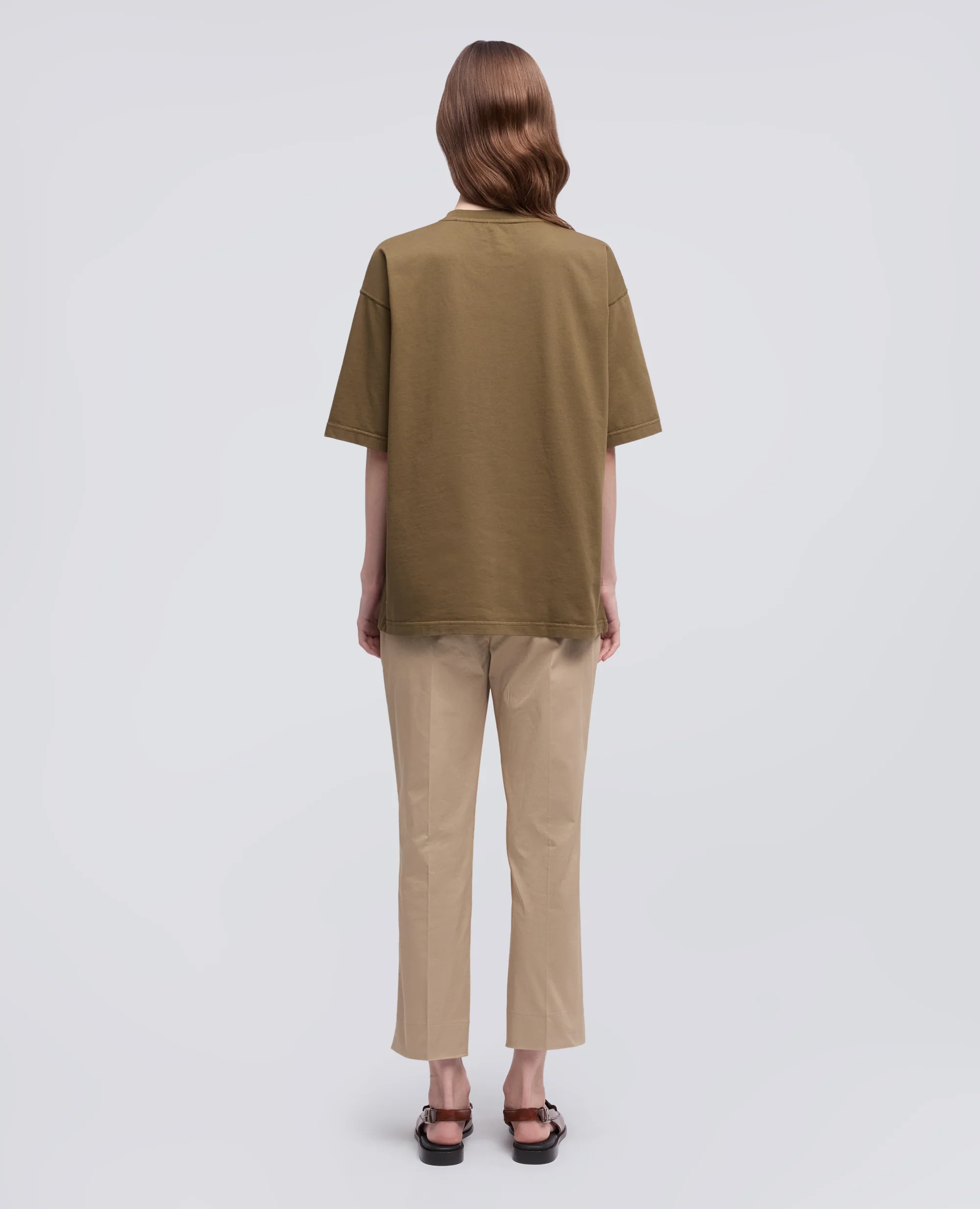 T-SHIRT IN JERSEY DI COTONE ORGANICO CON STAMPA "NOT THIS YEAR" - MILITAR+SCRITTA ROSS - Image 3