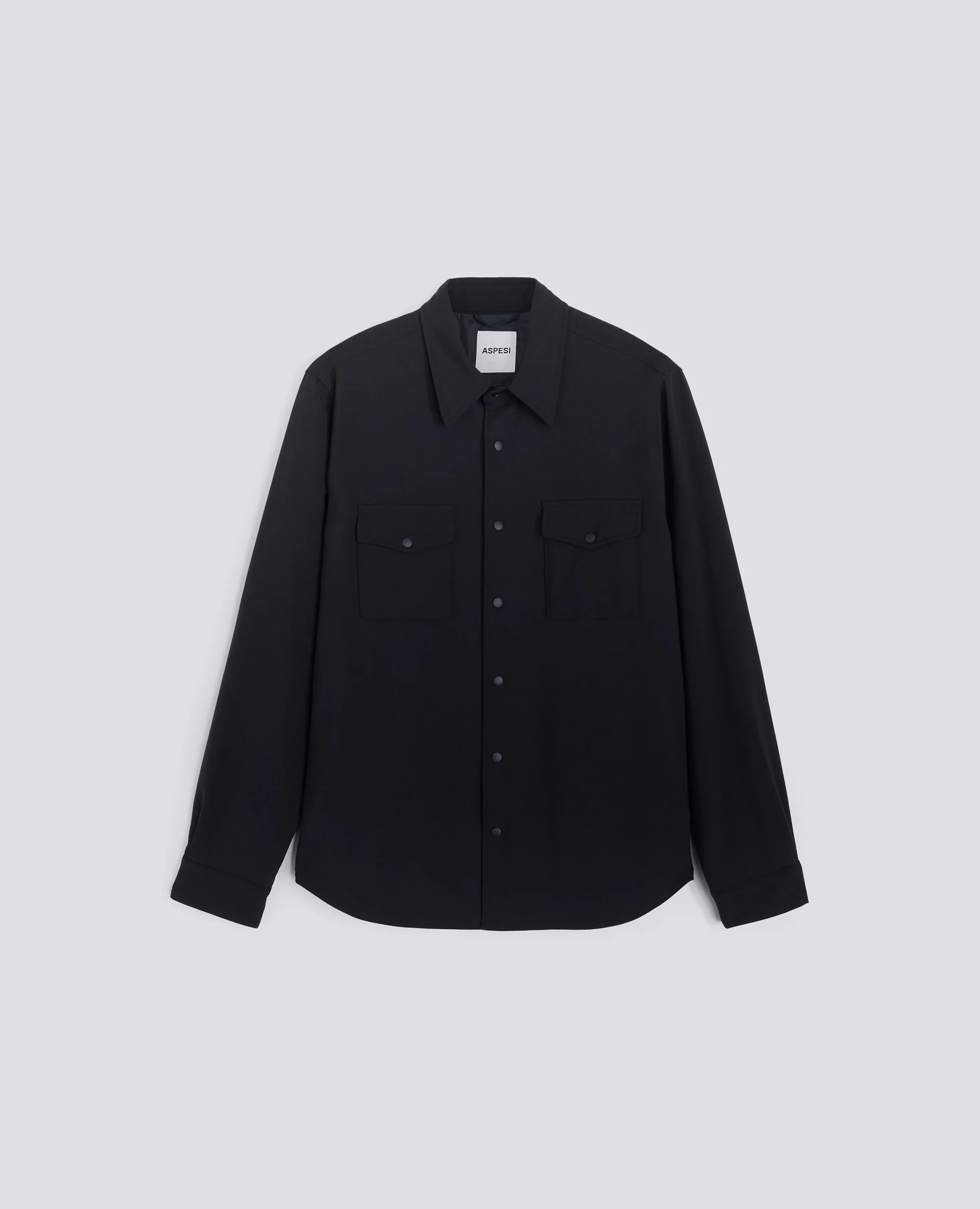 OVERSHIRT IN FLANELLA IMBOTTITA - NAVY