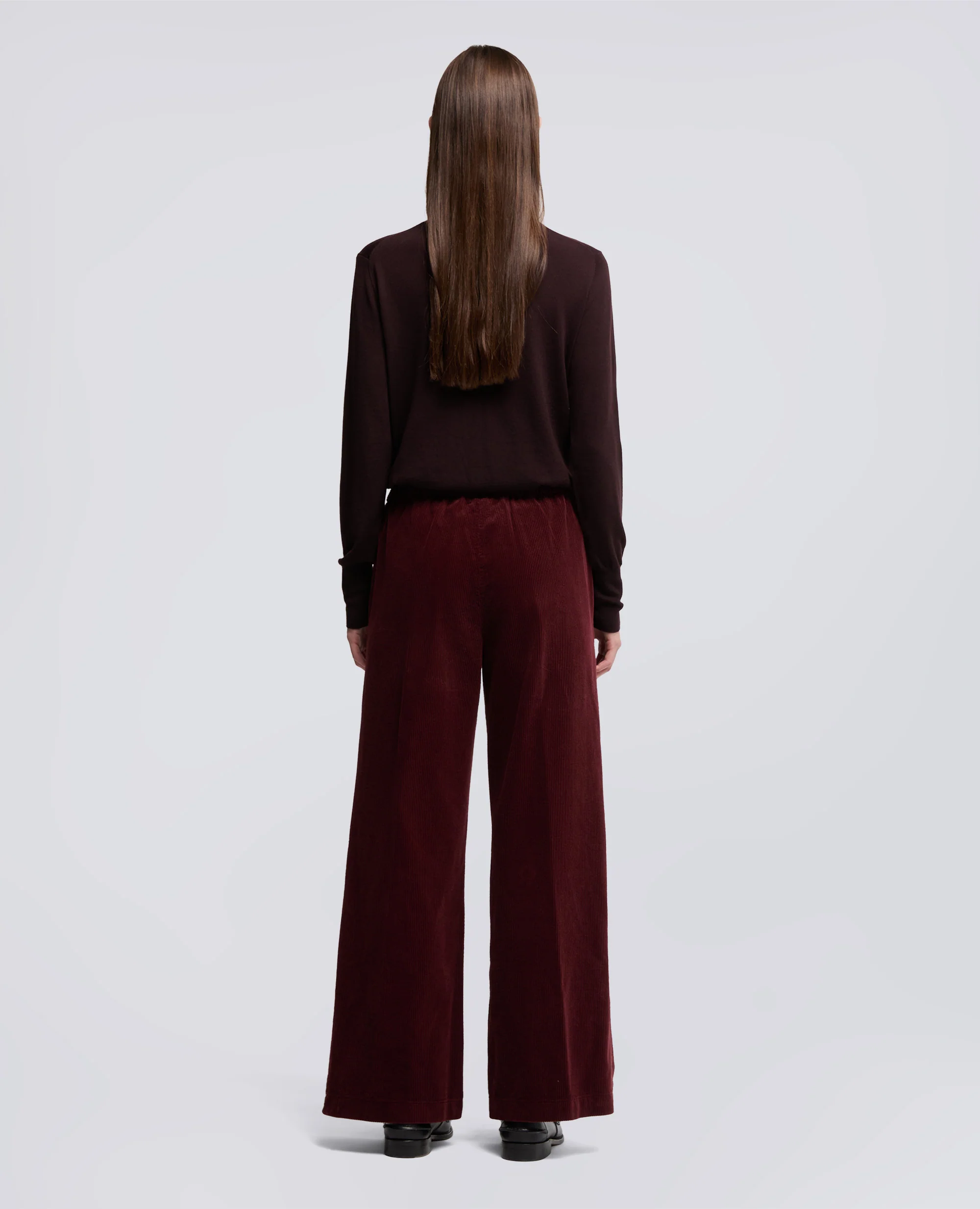 PANTALONE AMPIO IN VELLUTO A COSTE - BARBERA - Image 3