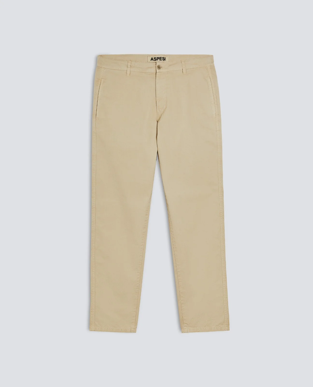 PANTALONE CHINO IN GABARDINA DI COTONE - BEIGE