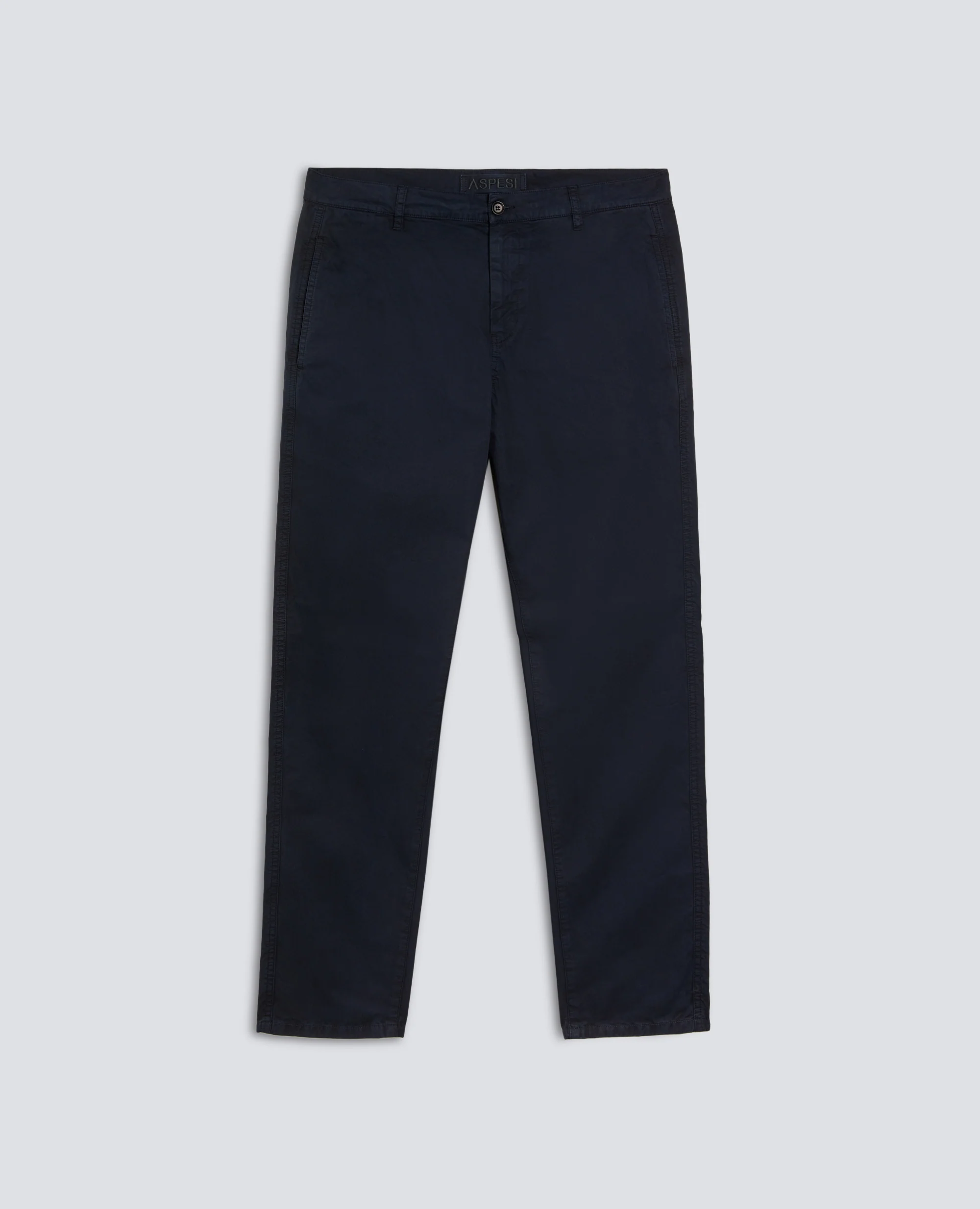 PANTALONE CHINO IN GABARDINA DI COTONE - NAVY
