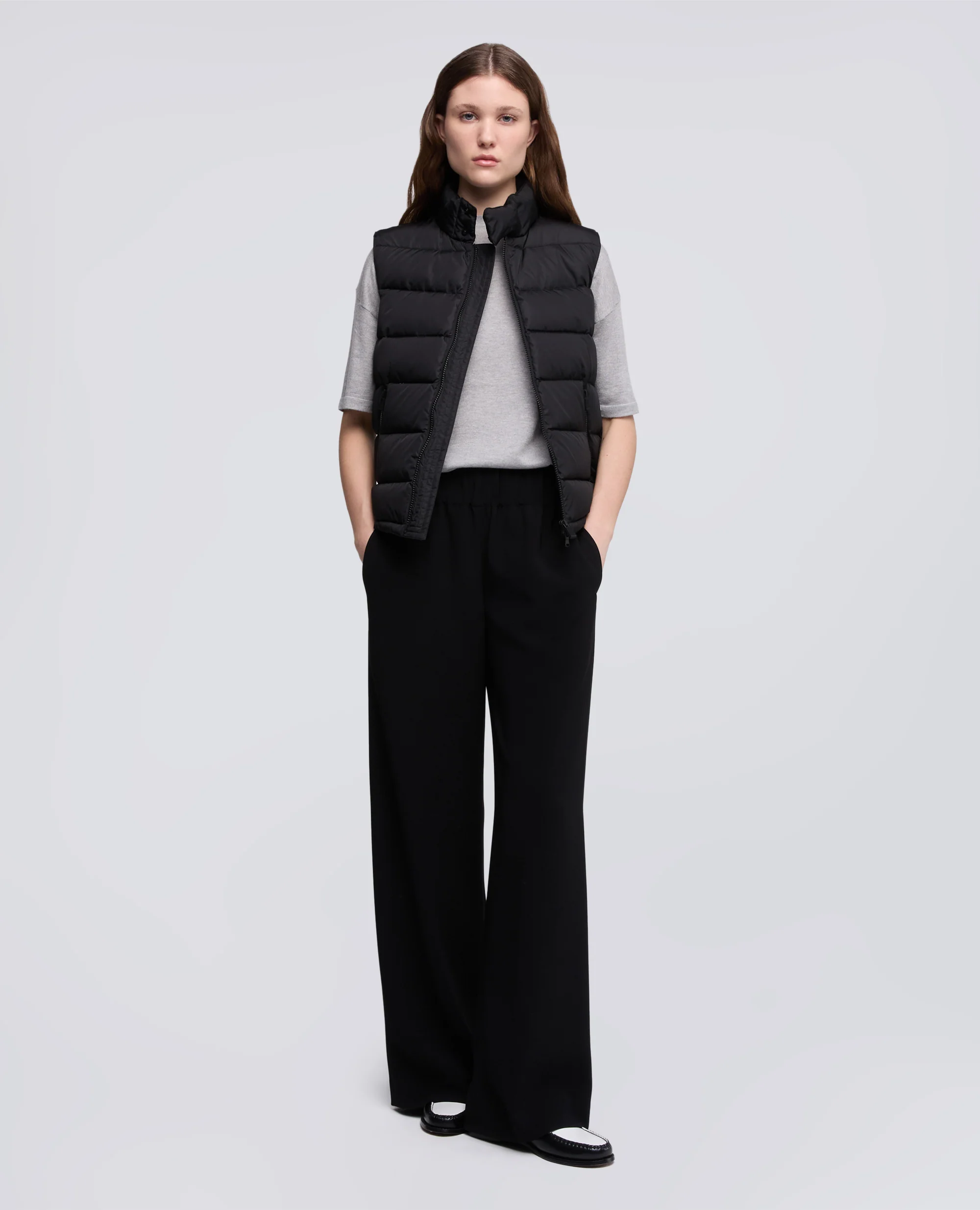 PANTALONE MOD.0112 IN TRIACETATO E POLIESTERE - NERO - Image 2