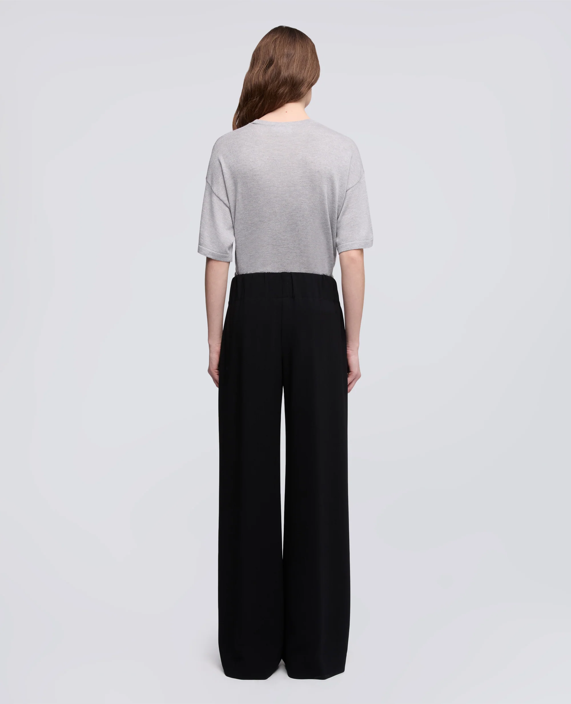 PANTALONE MOD.0112 IN TRIACETATO E POLIESTERE - NERO - Image 3