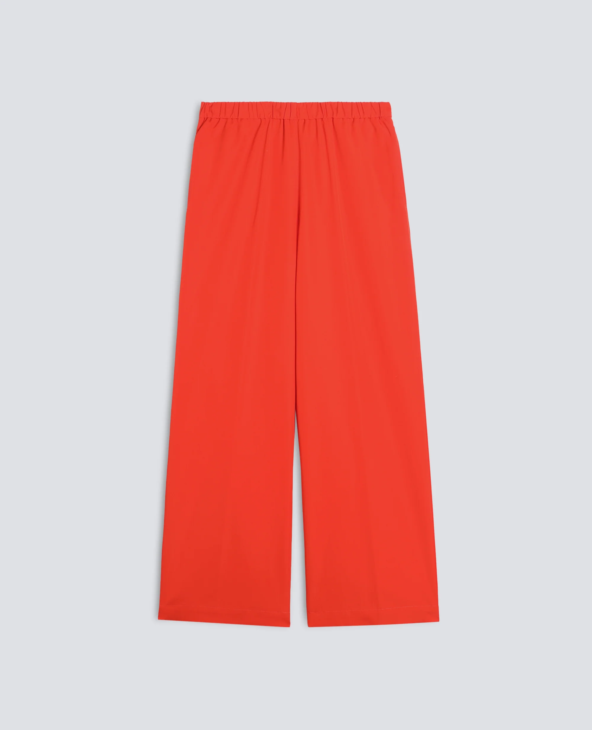 PANTALONE IN POPELINE DI COTONE - GERANIO